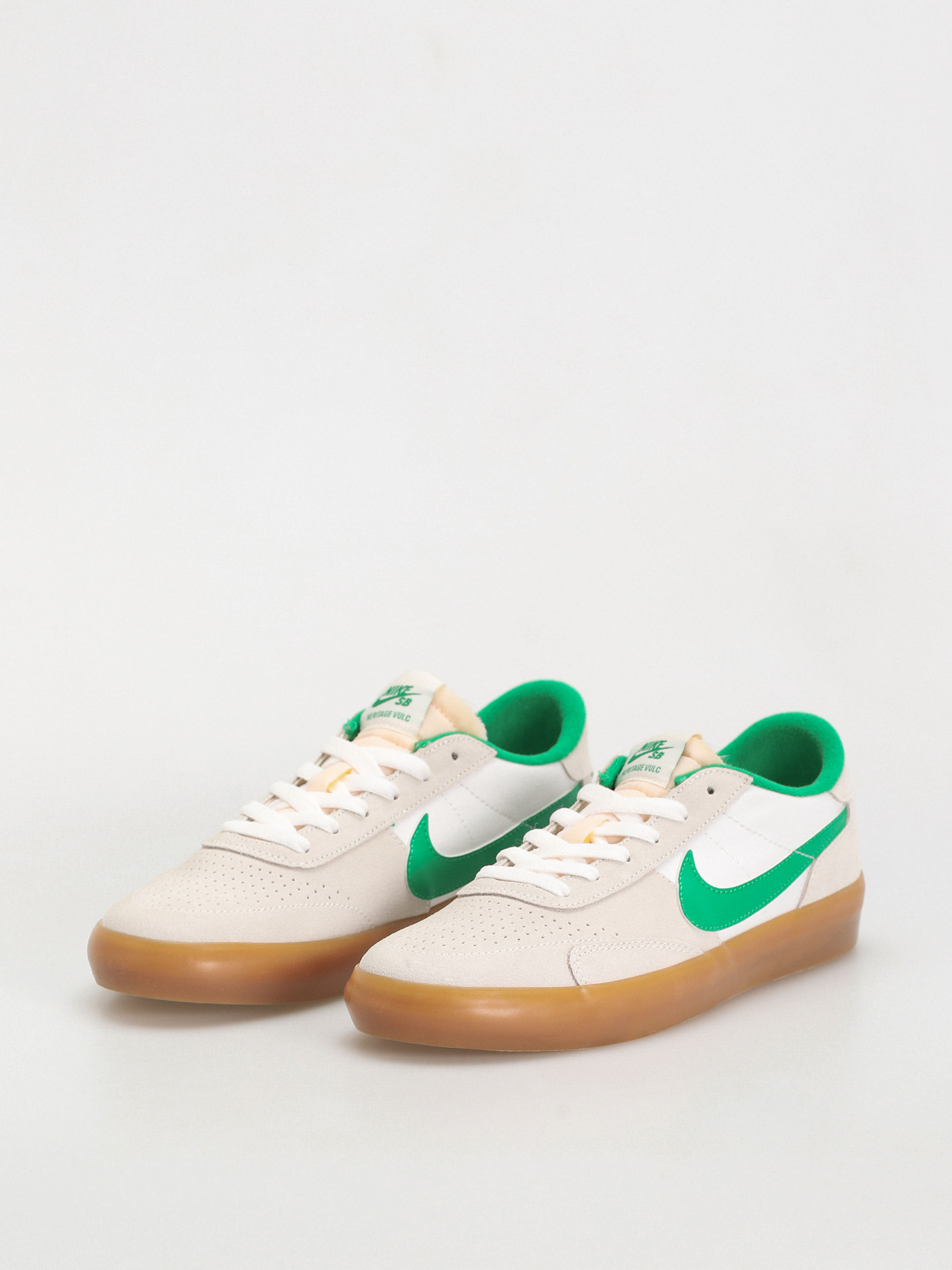 Nike SB Heritage Vulc Shoes (summit white/lucky green white)