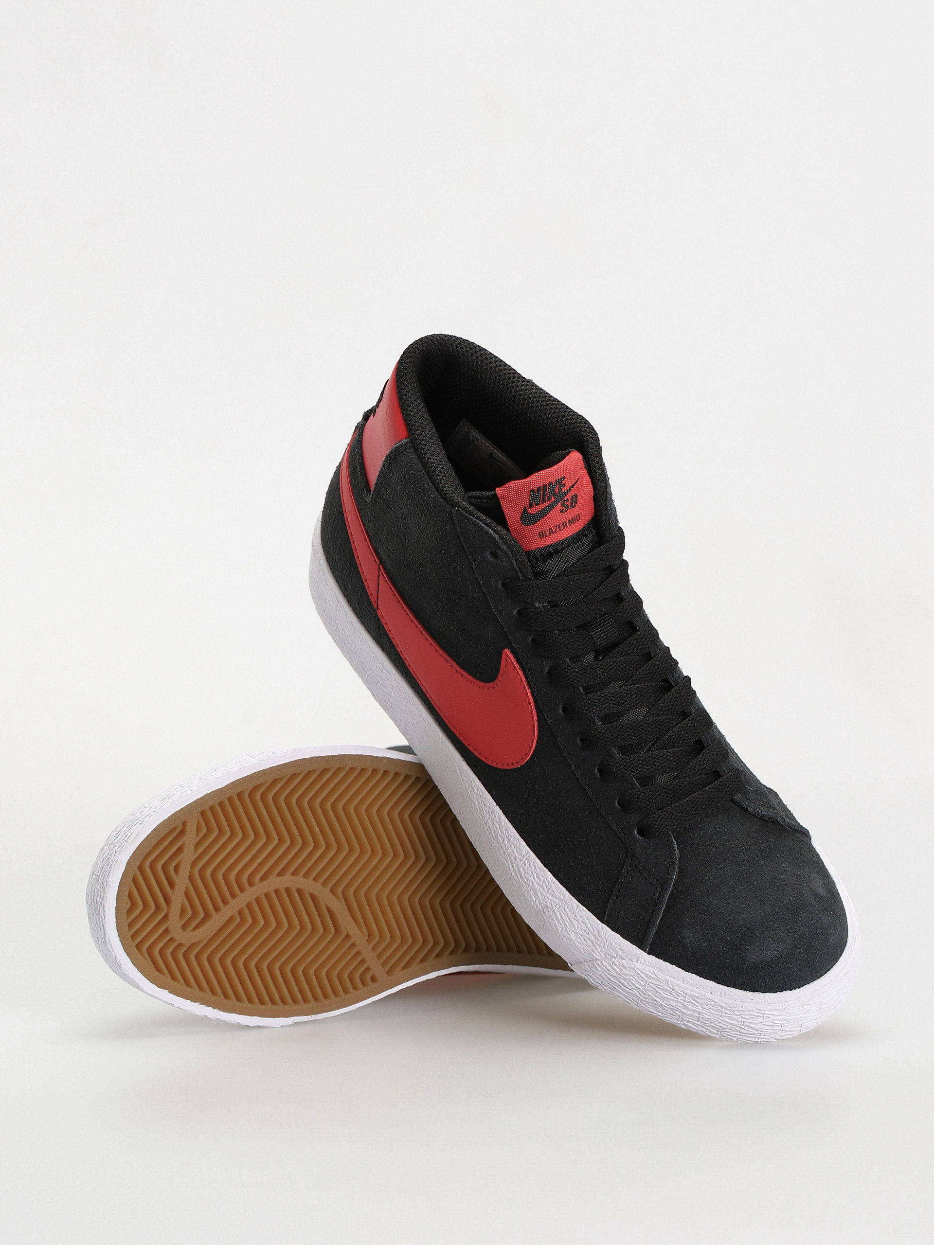 Nike SB Zoom Blazer Mid Shoes (black/university red black white)