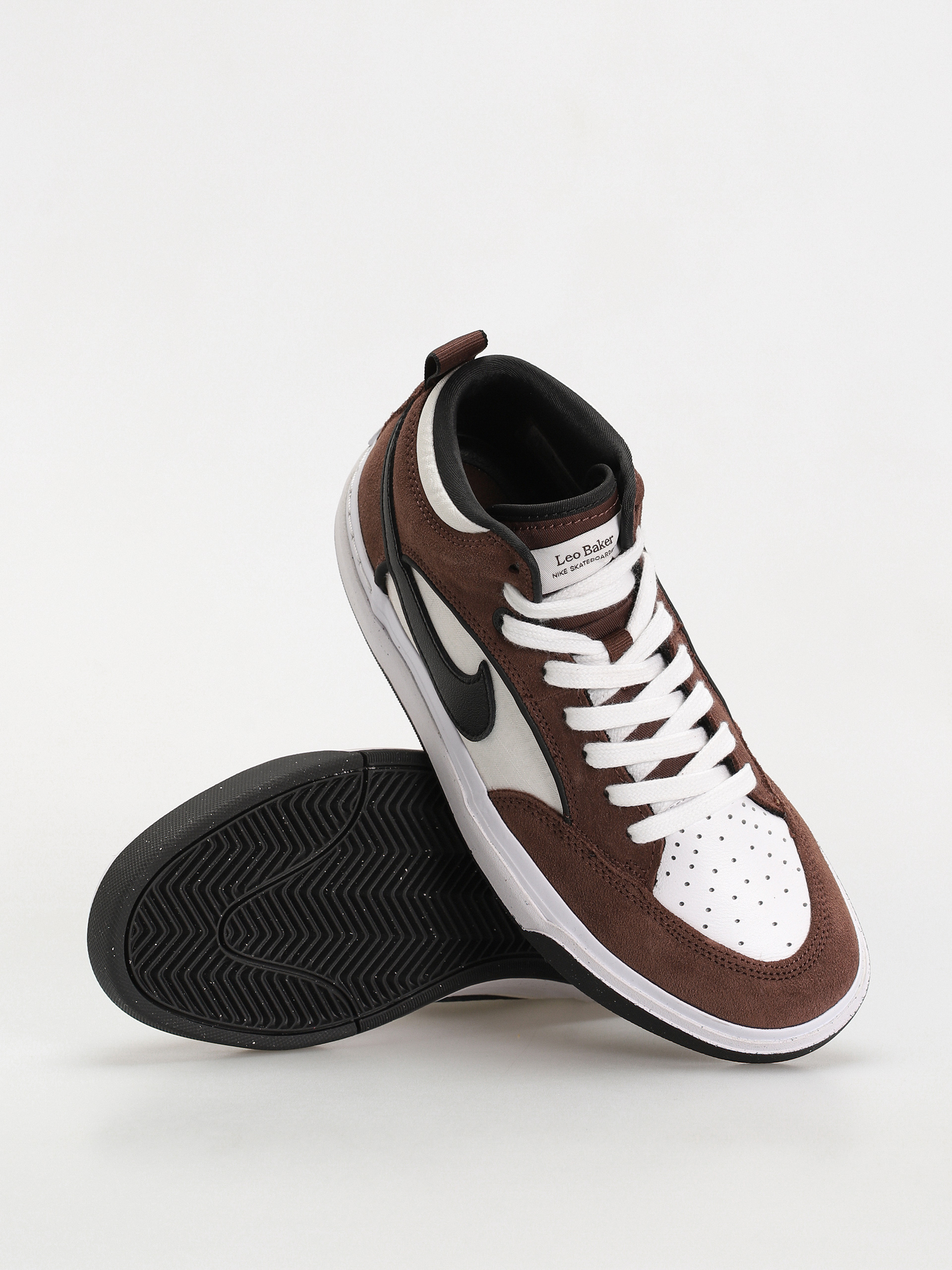Nike SB React Leo Shoes brown (lt chocolate/black white black)