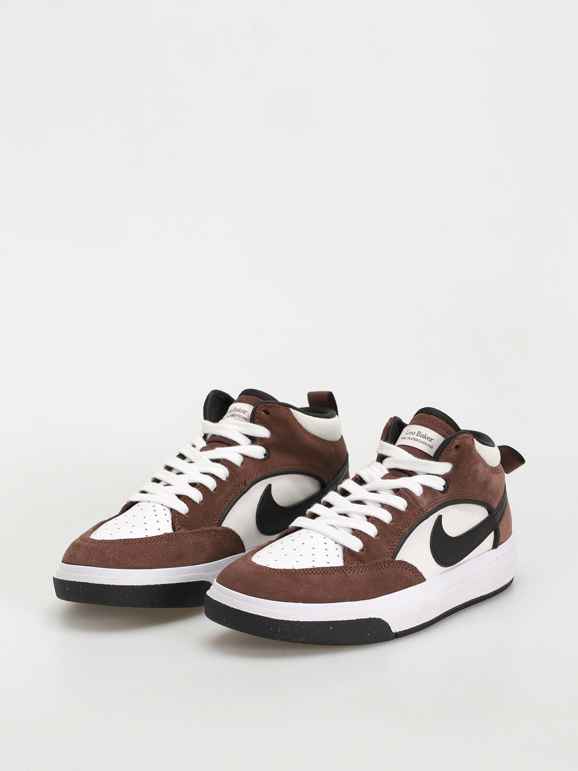 Nike SB React Leo Shoes (lt chocolate/black white black)