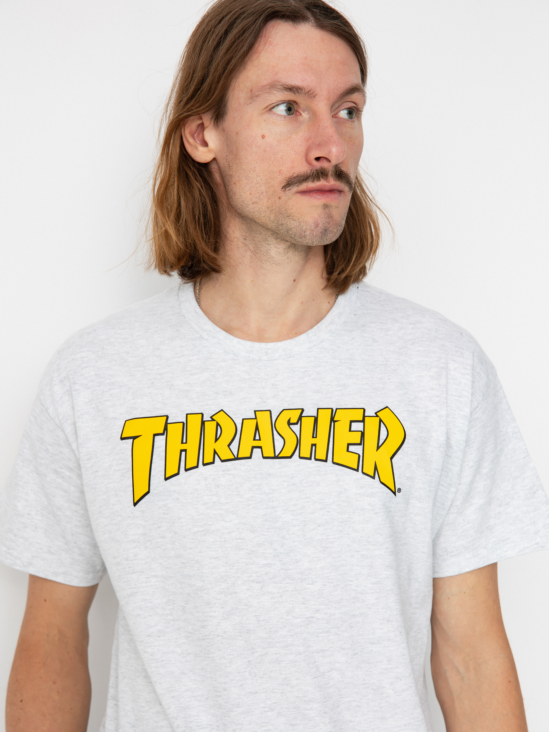 Thrasher Cover Logo T-shirt (ash grey)