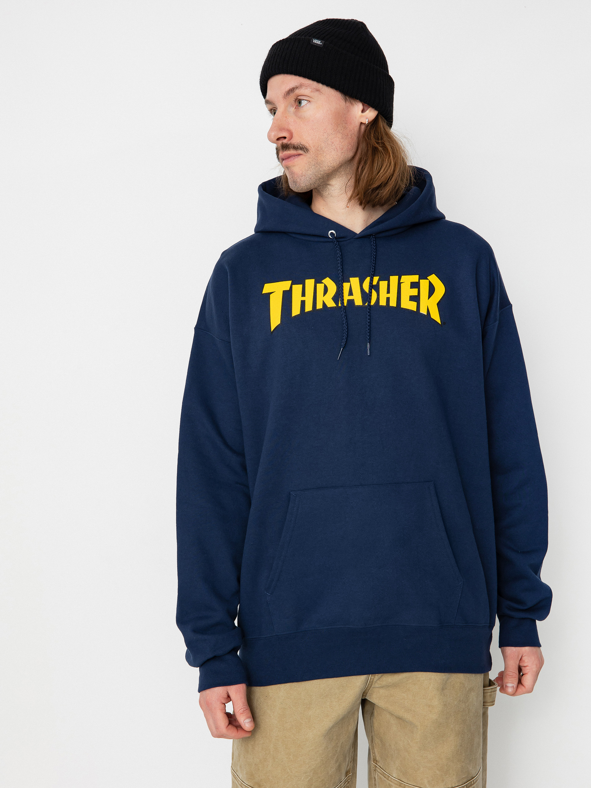 Thrasher Cover Logo HD Hoodie (navy)