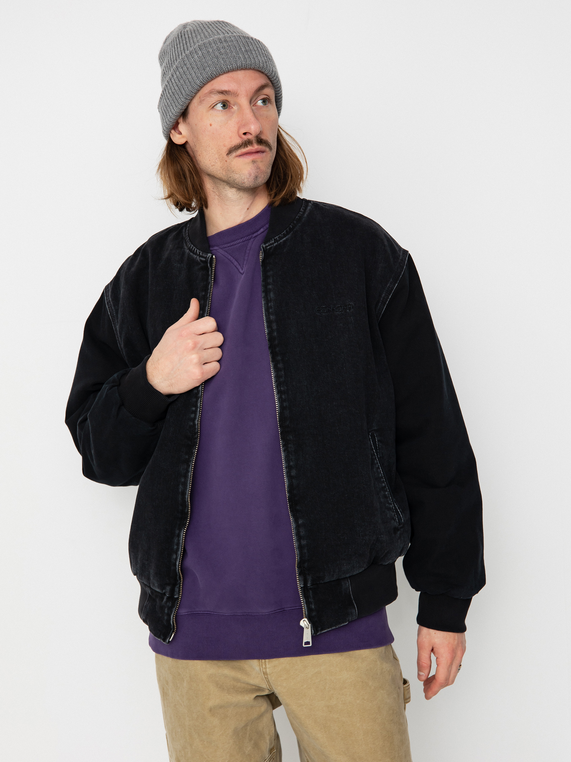 Carhartt bomber hotsell jacket black