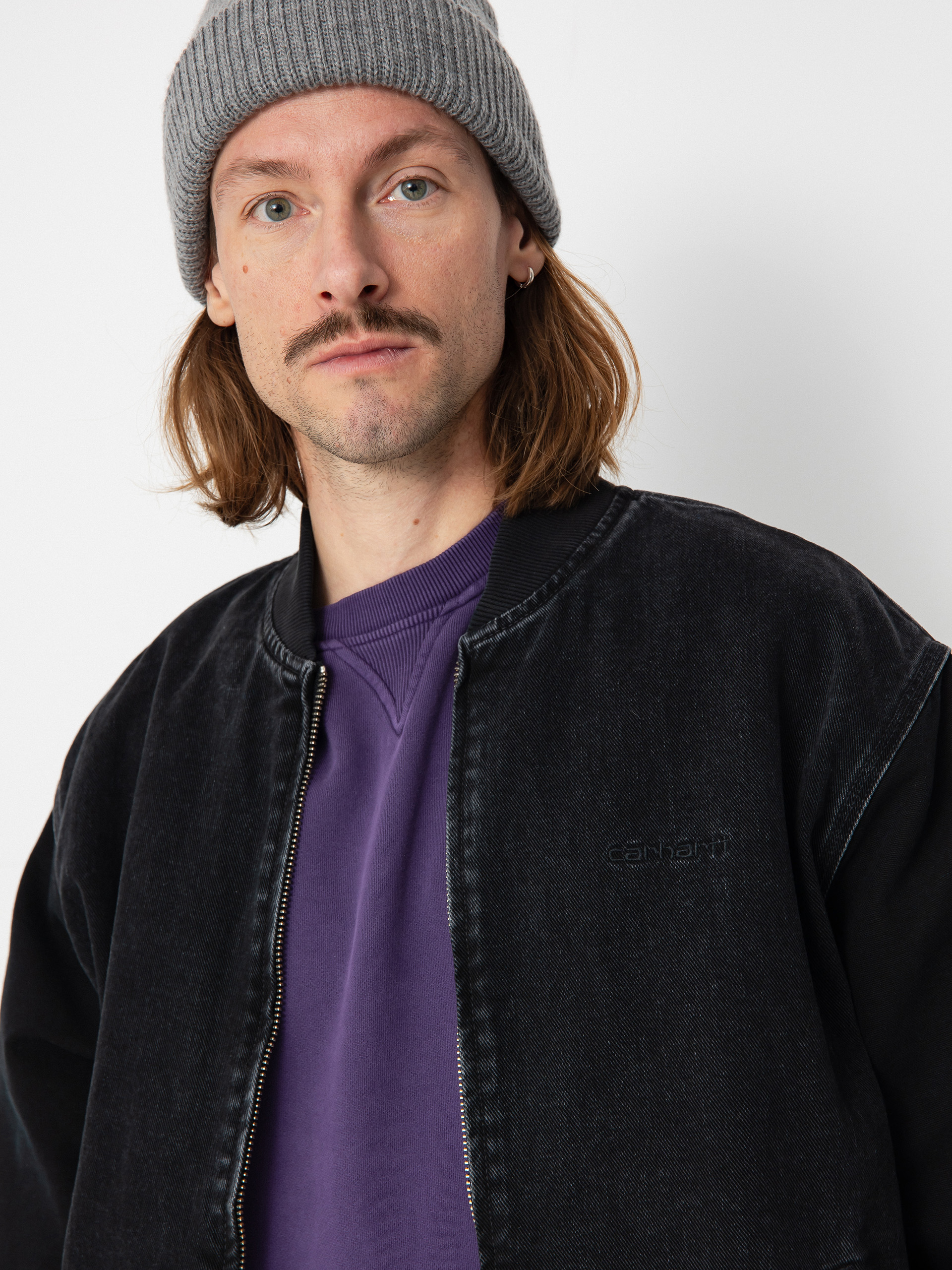 Carhartt WIP Paxon Bomber Jacke - Schwarz (black/black)