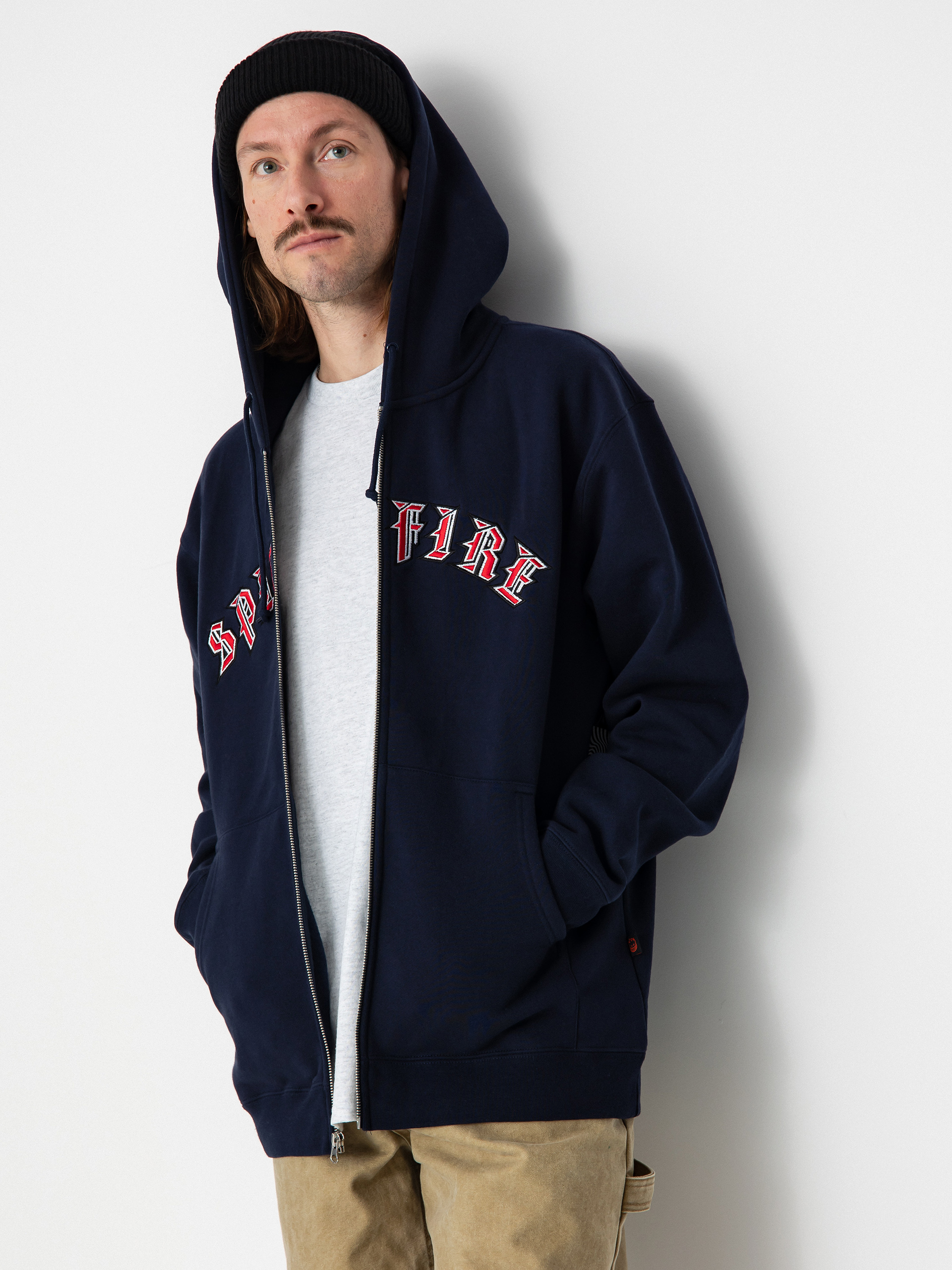 Spitfire Old E Emb ZHD Hoodie (navy)