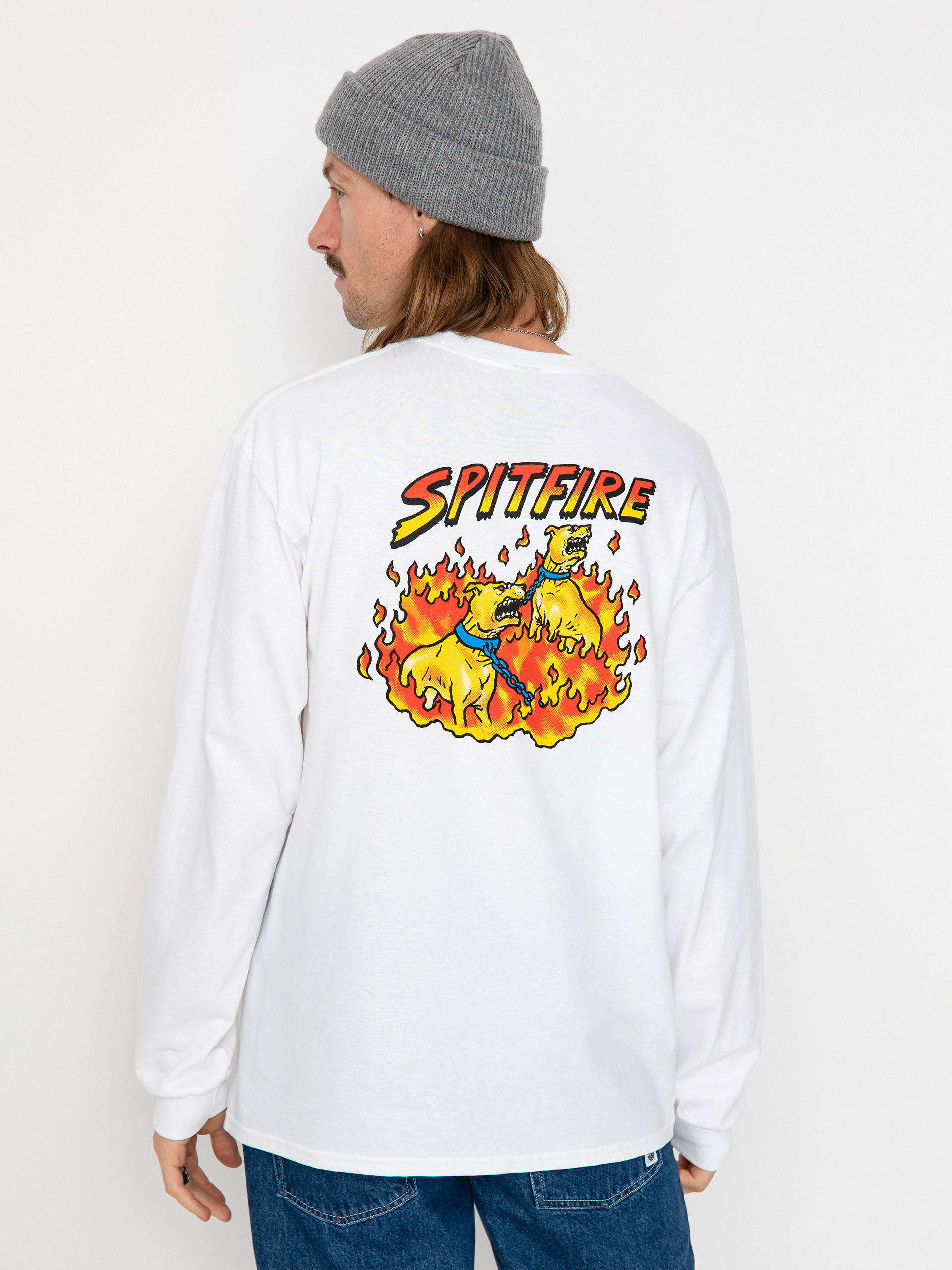 Spitfire Hell Hounds II Longsleeve (white/multi)