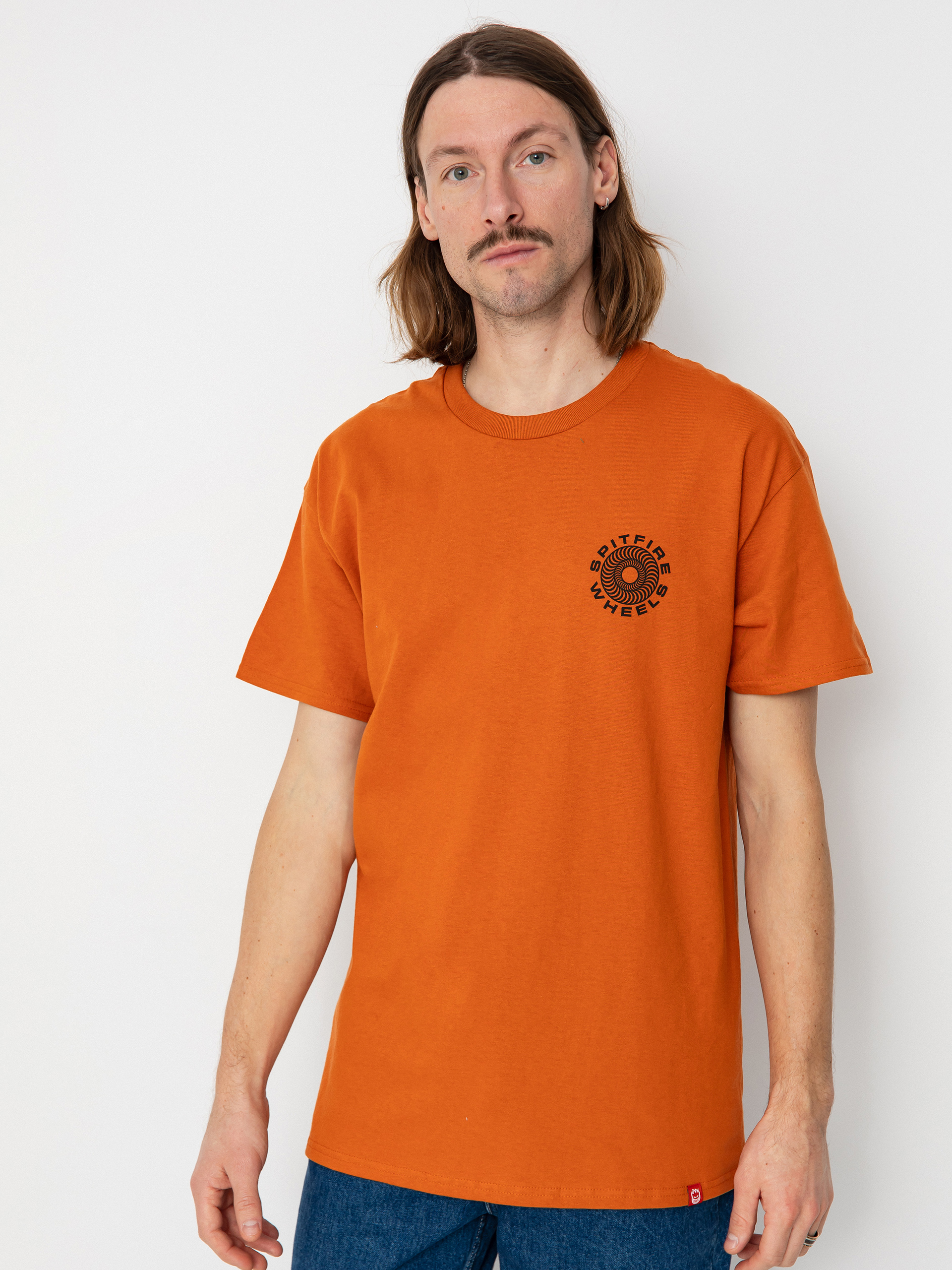 Spitfire Classic 87 Swirl T-shirt (orange/black)