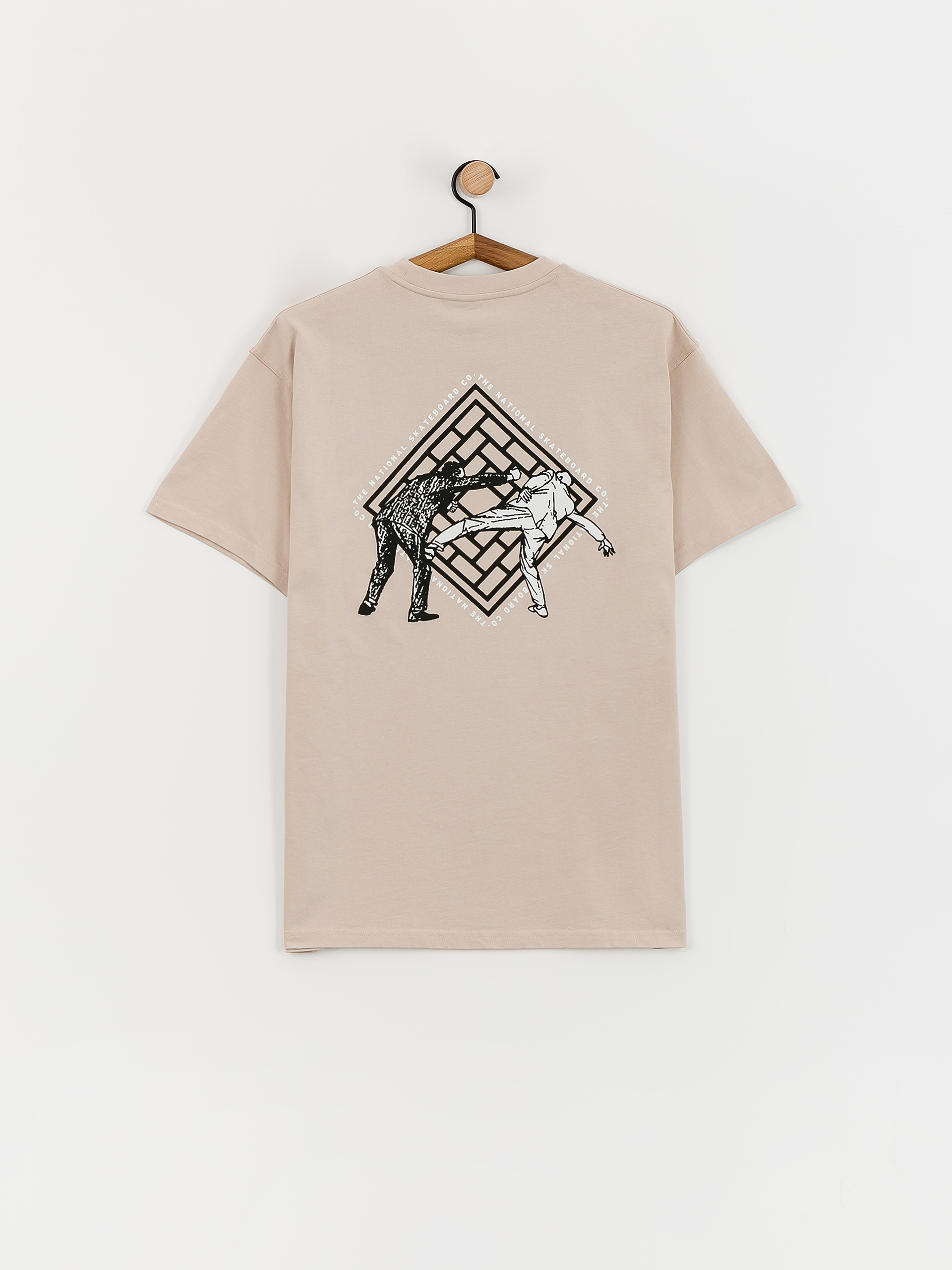The National Skateboard Co Office Politics Logo T-Shirt (sand)