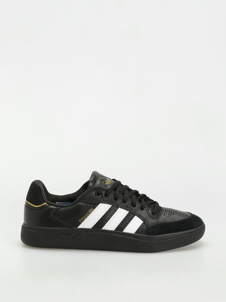 adidas Tyshawn Low Schuhe (cblack/ftwwht/goldmt)