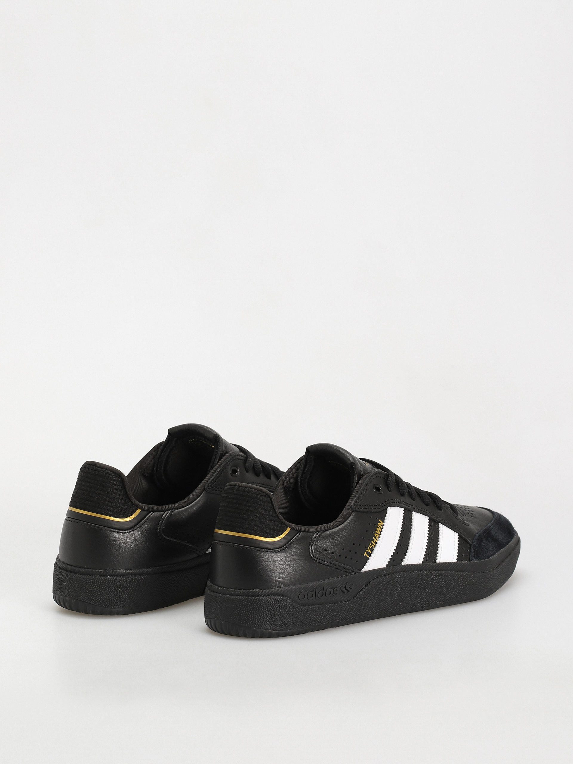 adidas Tyshawn Low Schuhe (cblack/ftwwht/goldmt)