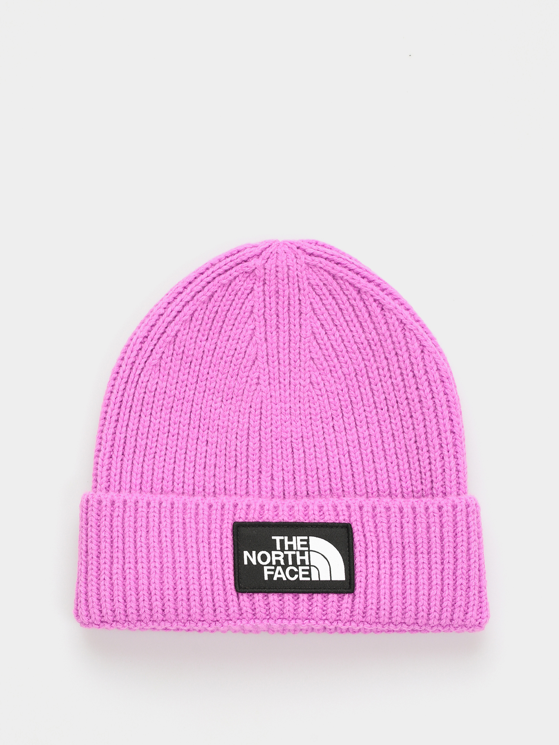 The North Face Tnf Logo Box Cuffed Beanie - pink (violet crocus)