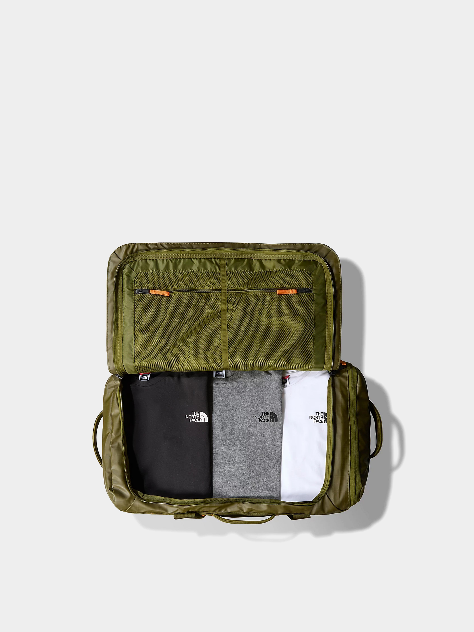 The North Face Base Camp Voyager Duffel 62L Tasche (forest olive/desert rus)