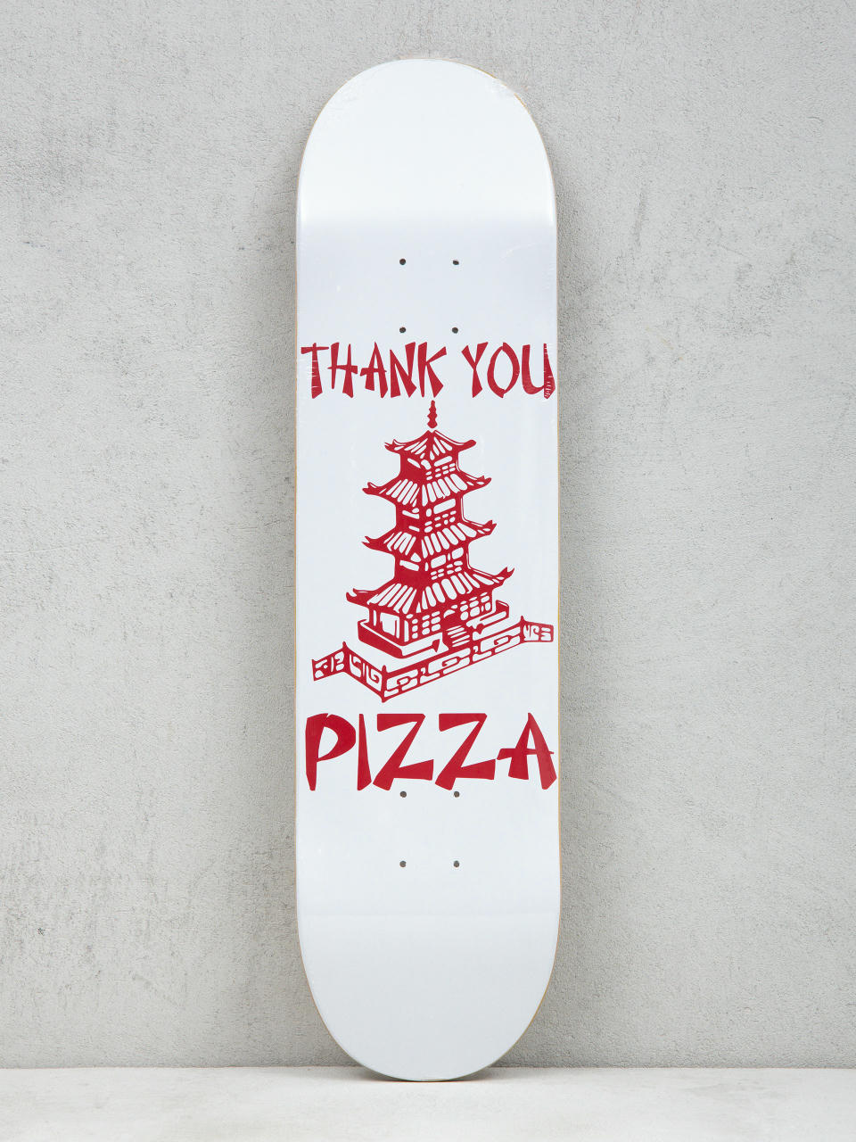 Pizza Skateboards Thank You Pizza Deck (white/red)