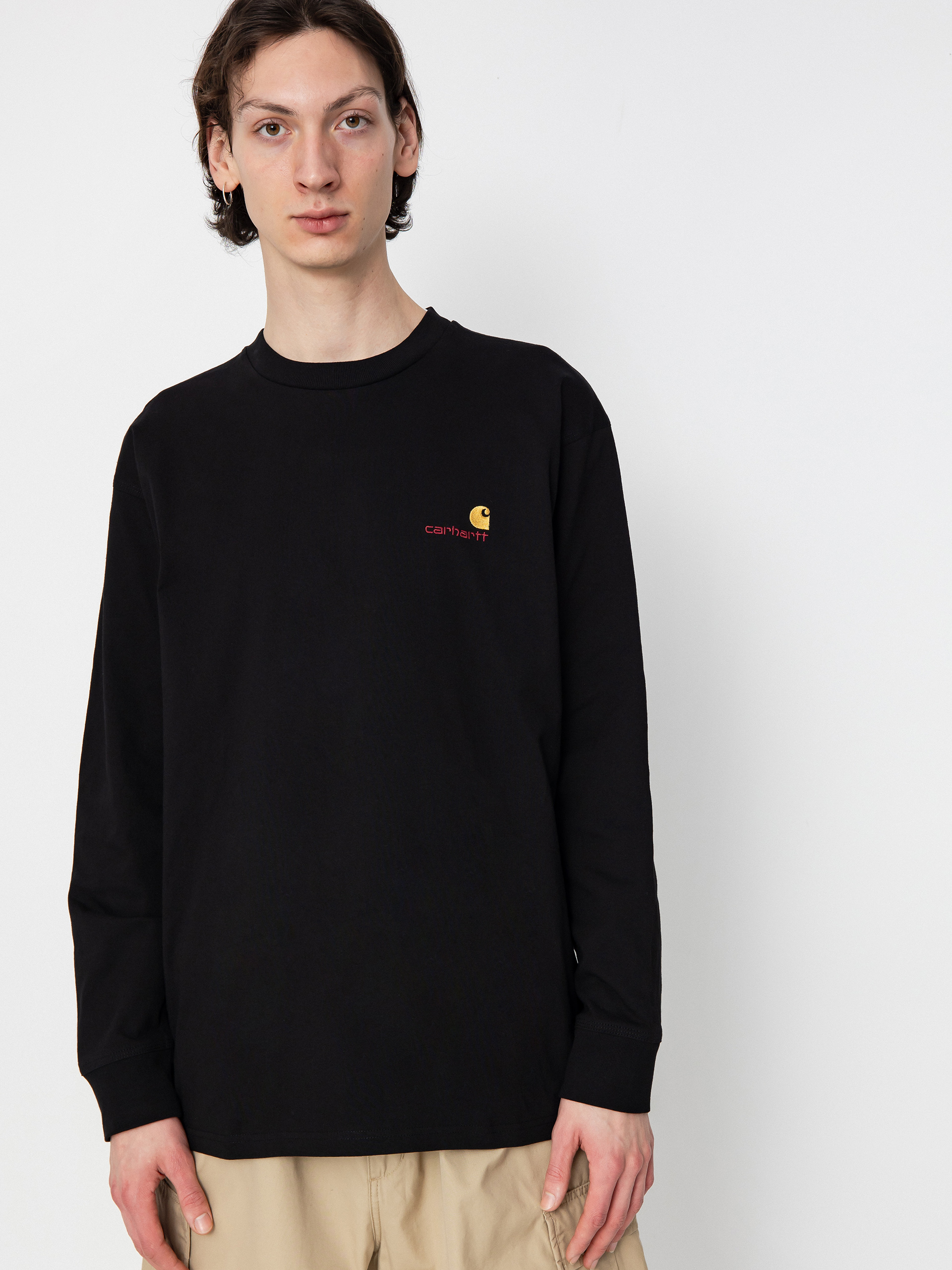 Carhartt WIP American Script Longsleeve (black)