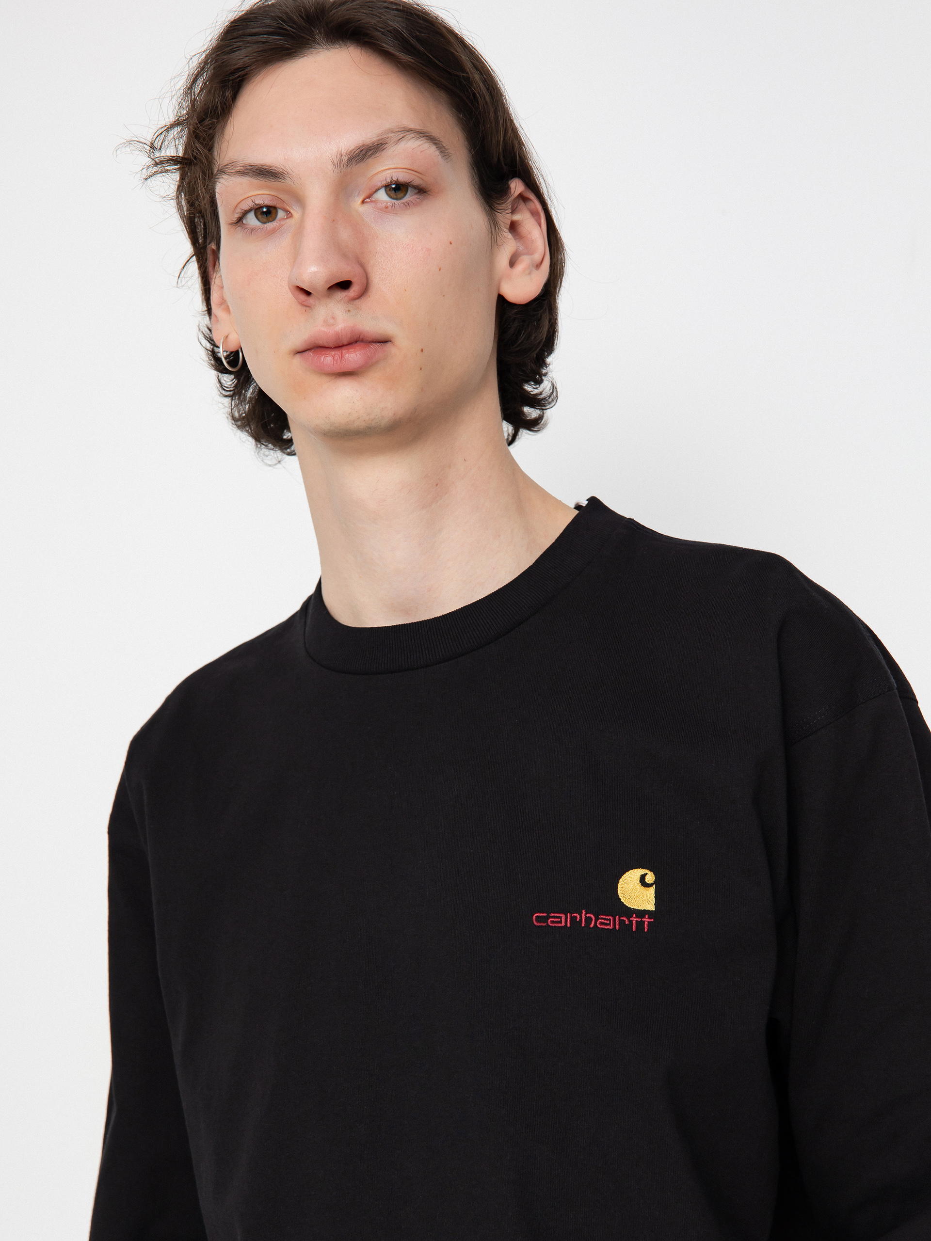 Carhartt WIP American Script Longsleeve (black)
