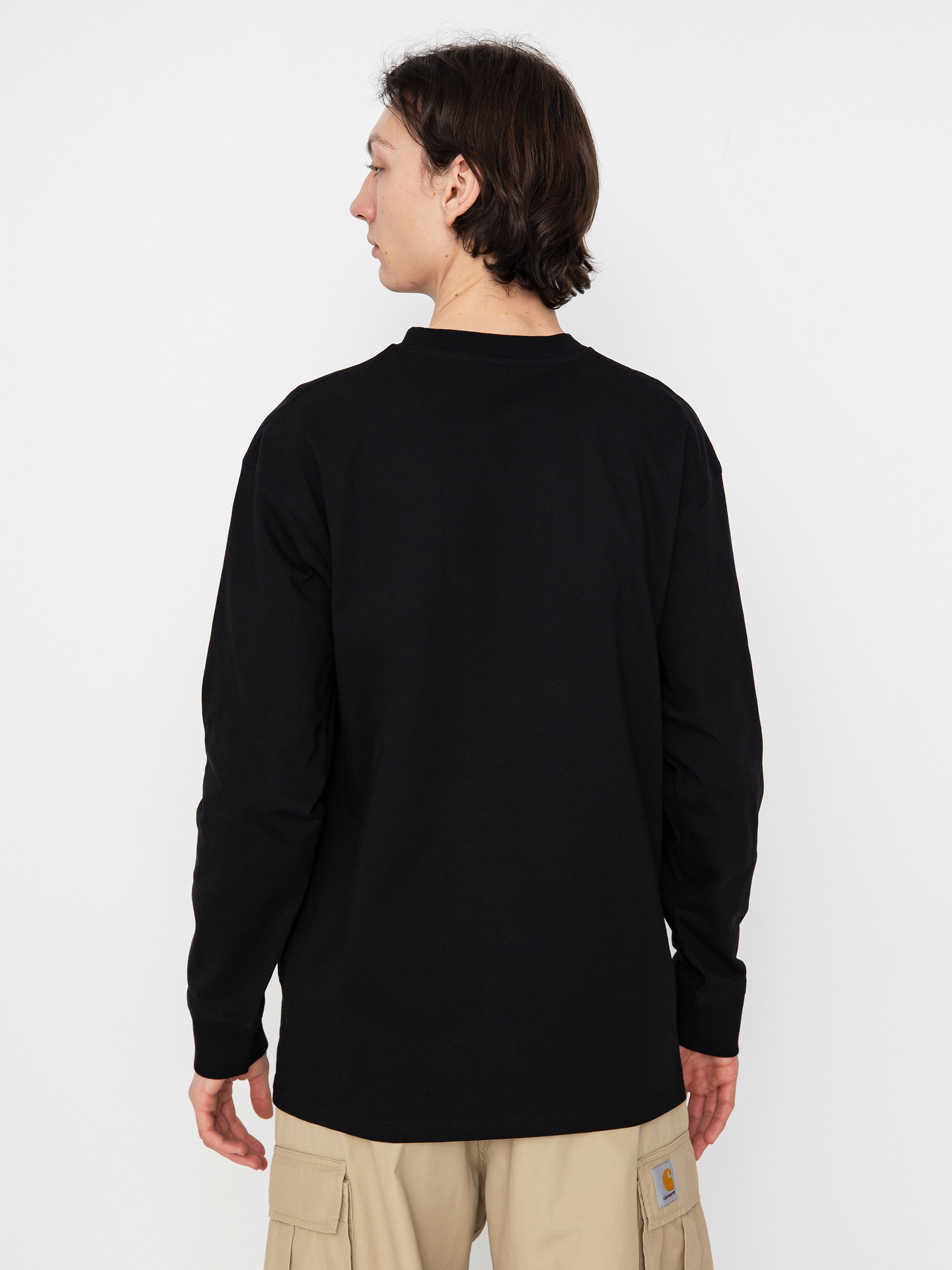 Carhartt WIP American Script Longsleeve (black)