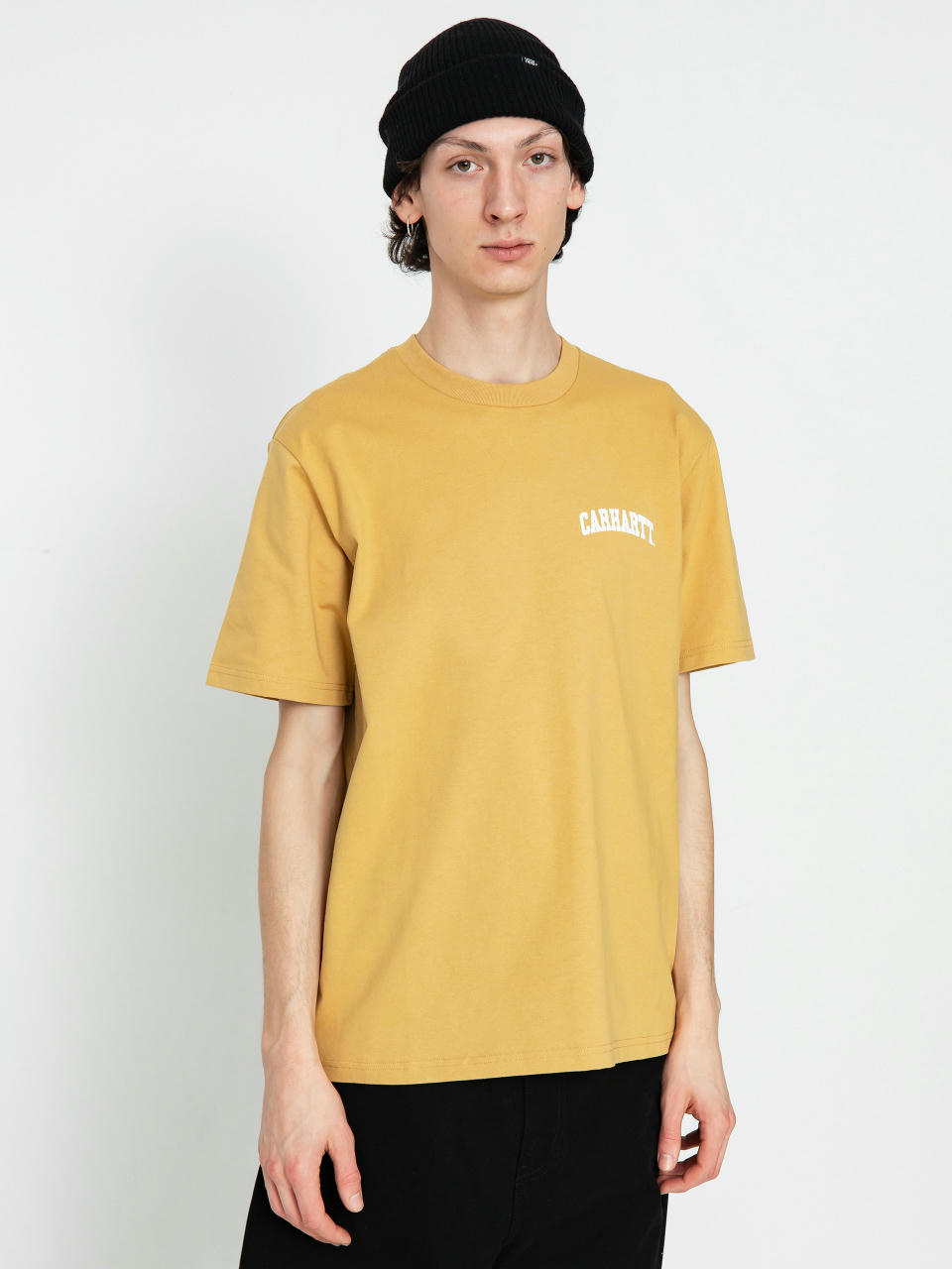 Carhartt WIP University Script T-shirt (bourbon/white)