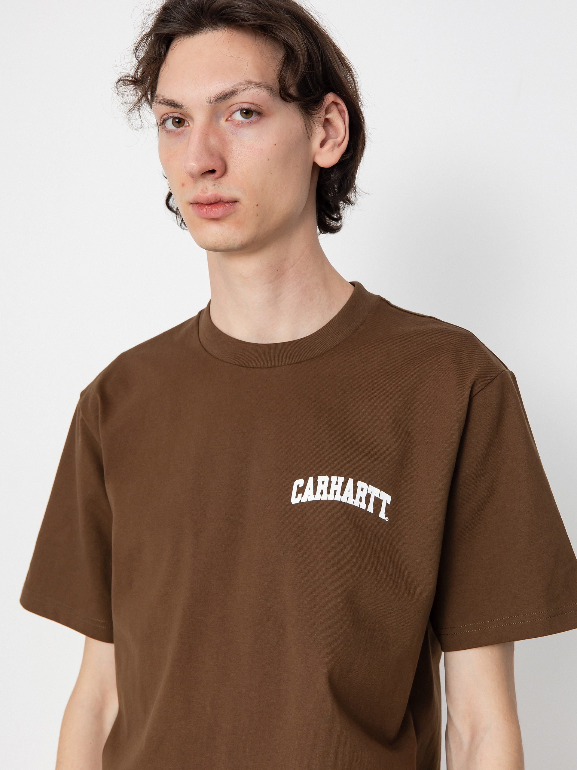 Carhartt WIP University Script T-shirt (lumber/white)