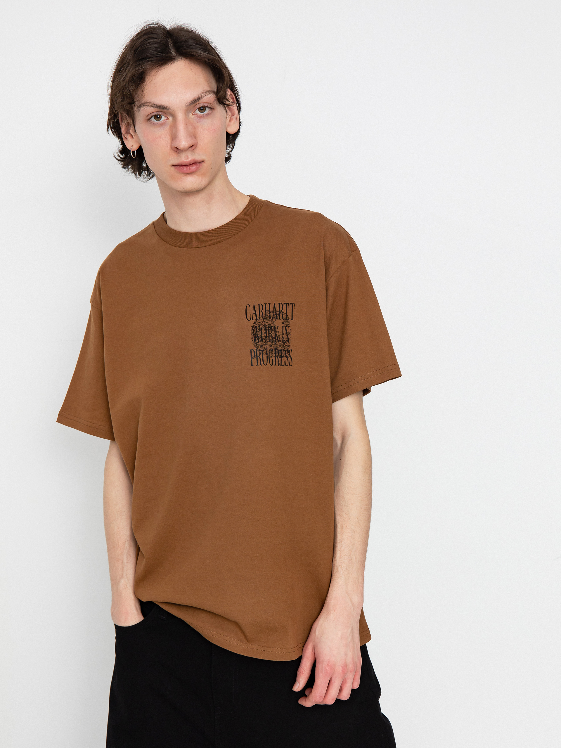 【送料&関税込】Carhartt Always A Wip Brown T-shirt Carhartt WIP Always a WIP T-shirt - brown (hamilton brown)