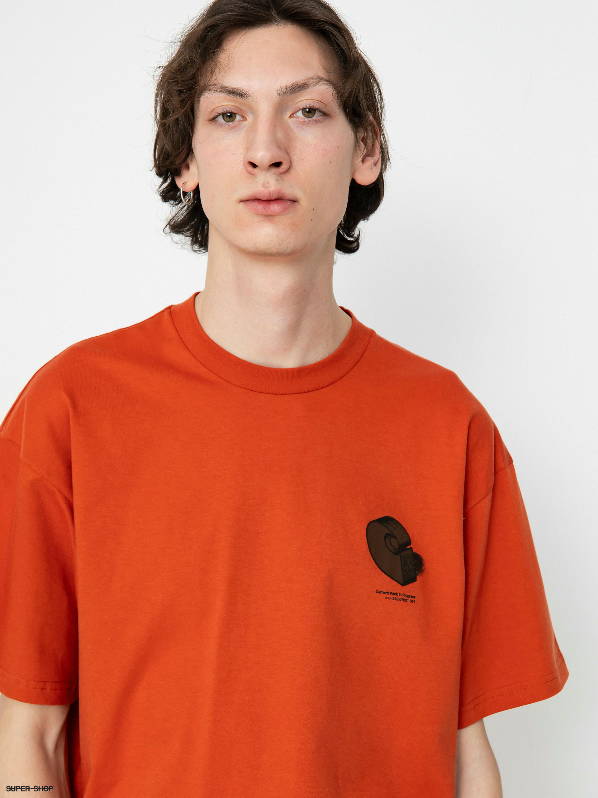 Carhartt clearance orange shirt