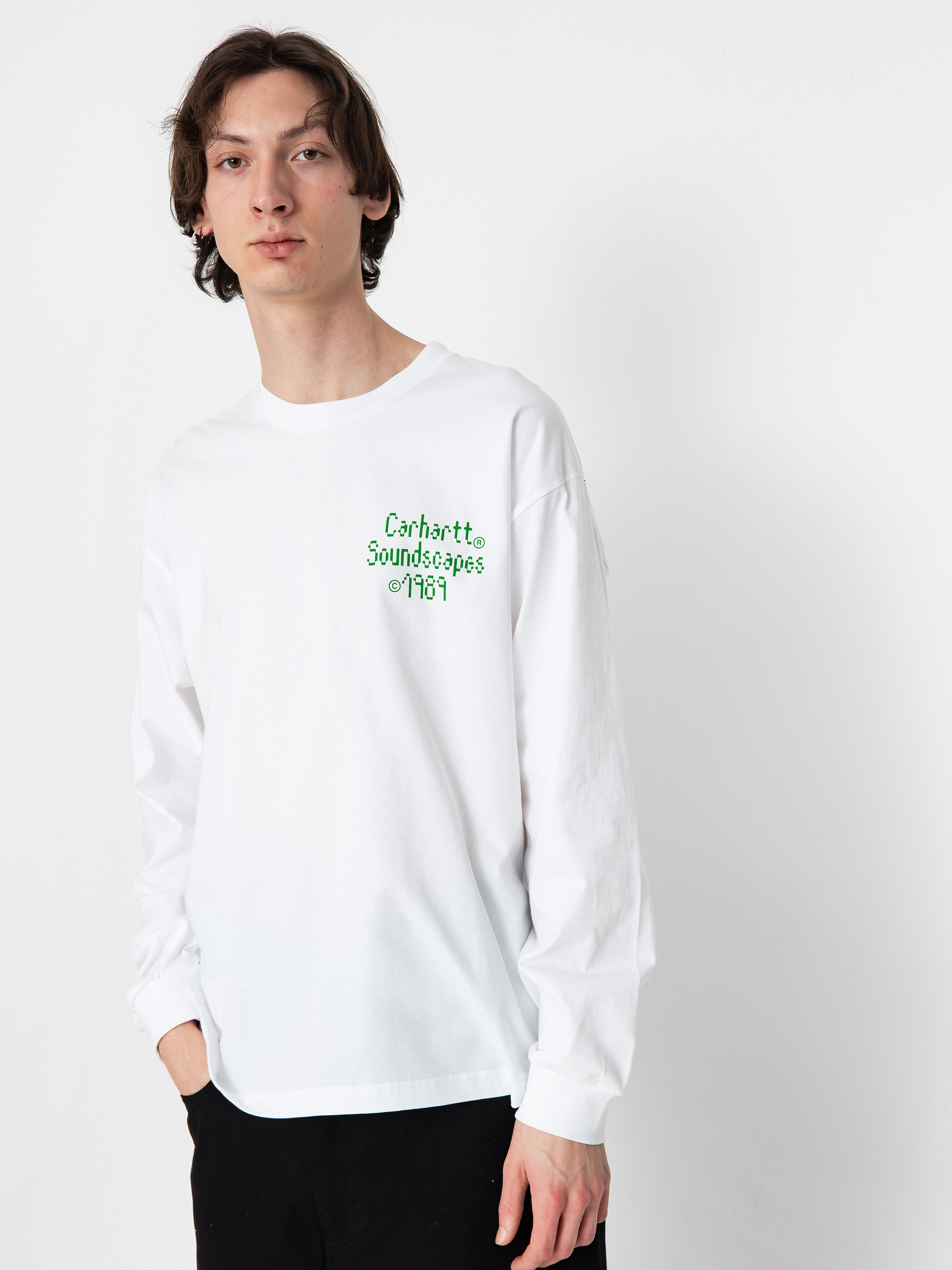 Carhartt WIP Soundface Longsleeve (white)