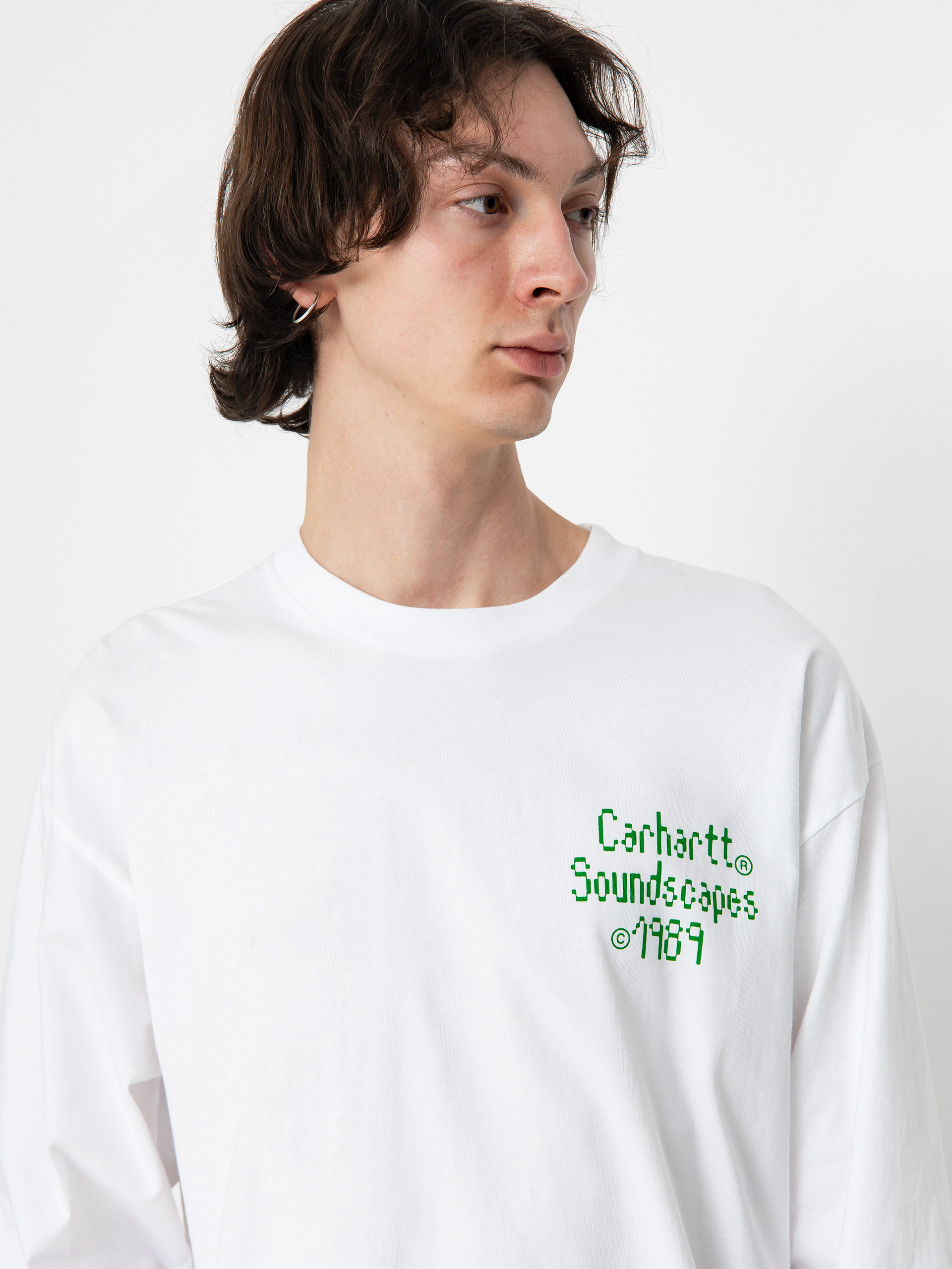Carhartt WIP Soundface Longsleeve (white)