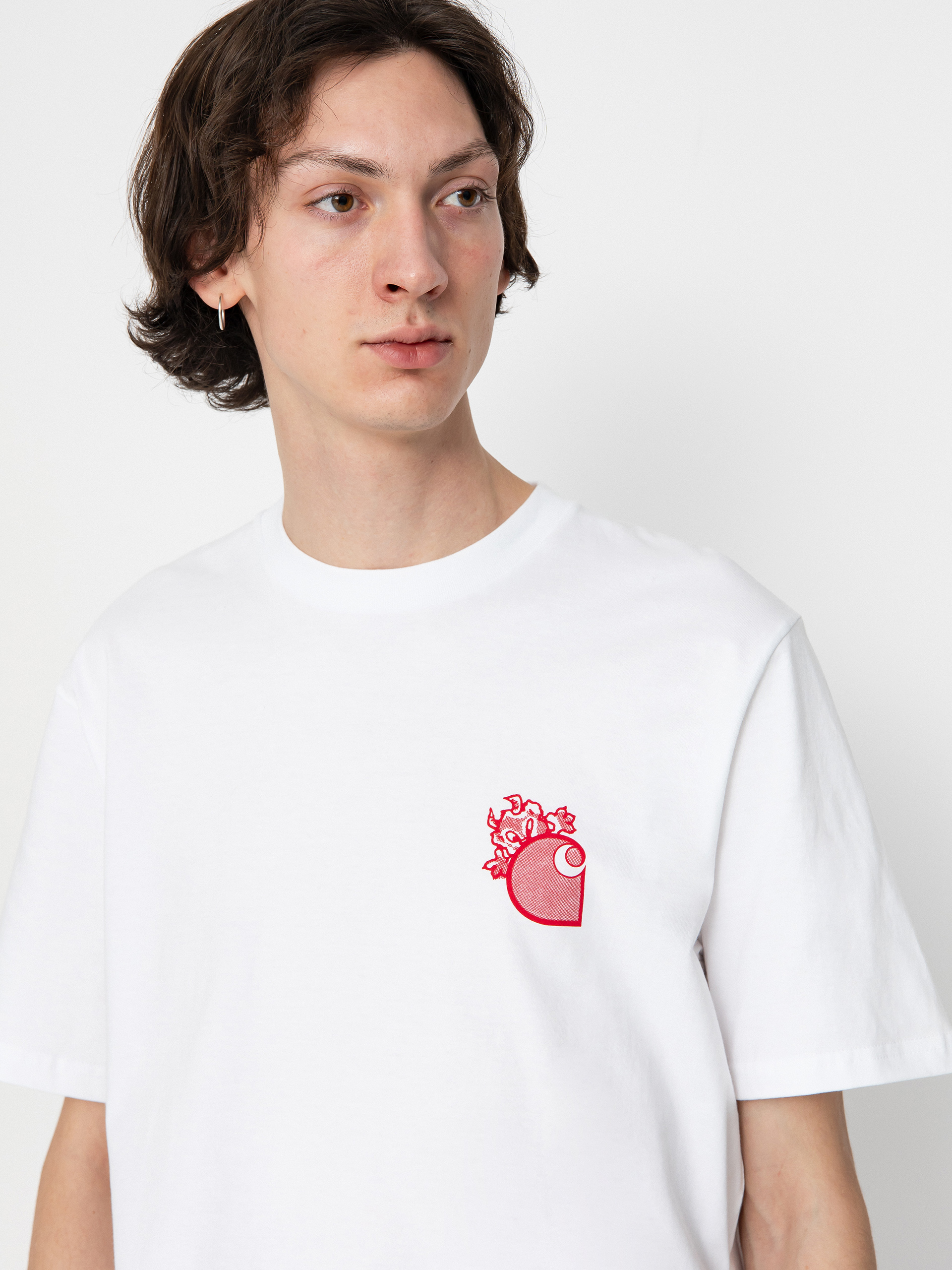 Carhartt WIP Little Hellraiser T-shirt (white/red)