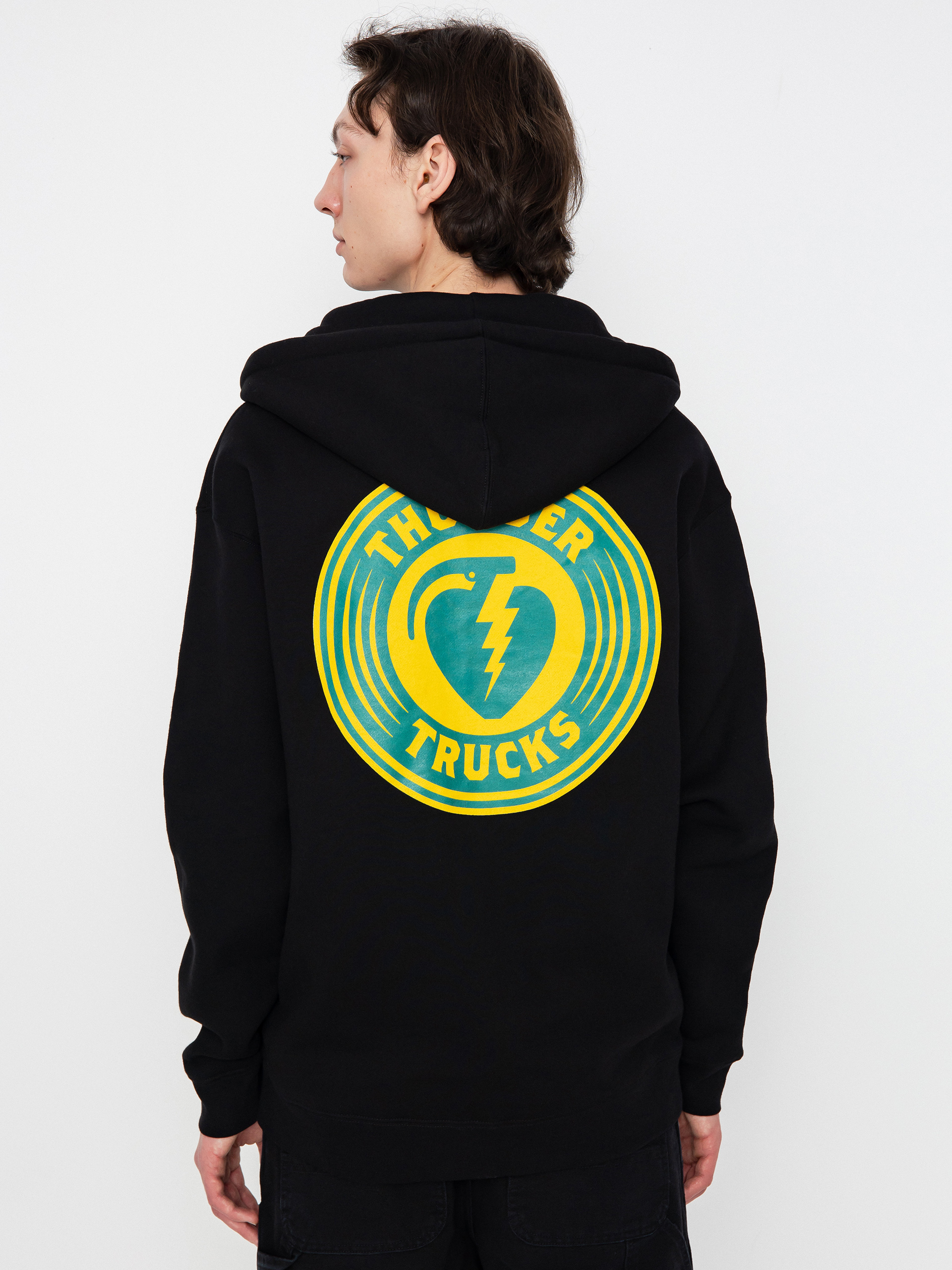 Thunder Chrgd Grnd ZHD Hoodie (black/teal)