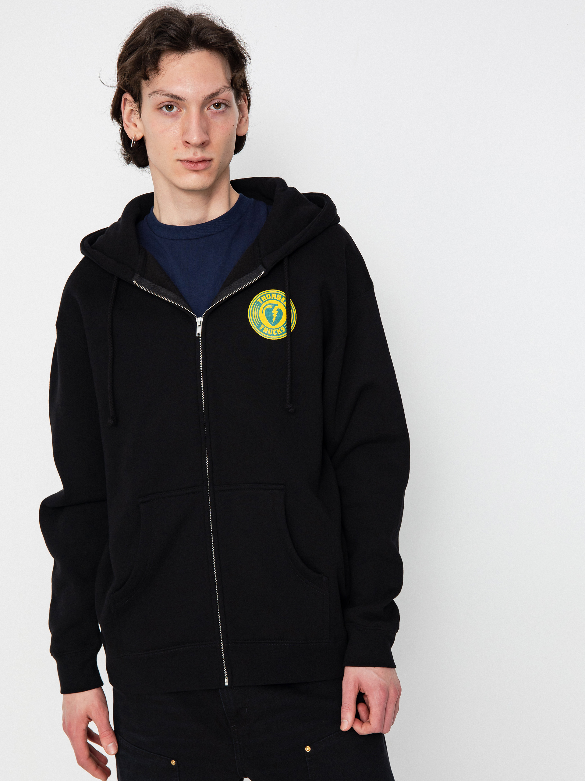 Thunder Chrgd Grnd ZHD Hoodie (black/teal)