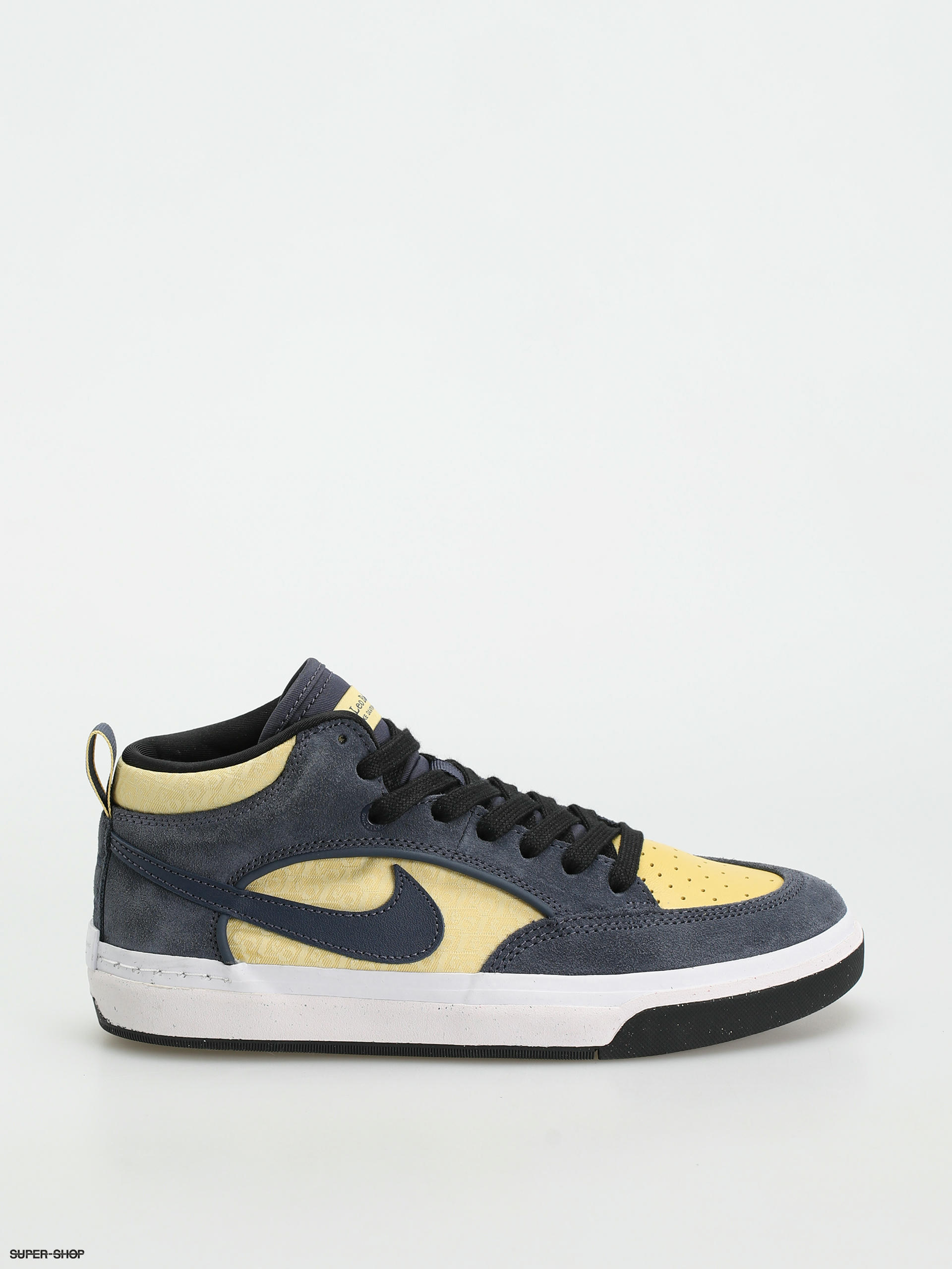 Blue and store gold nike shoes