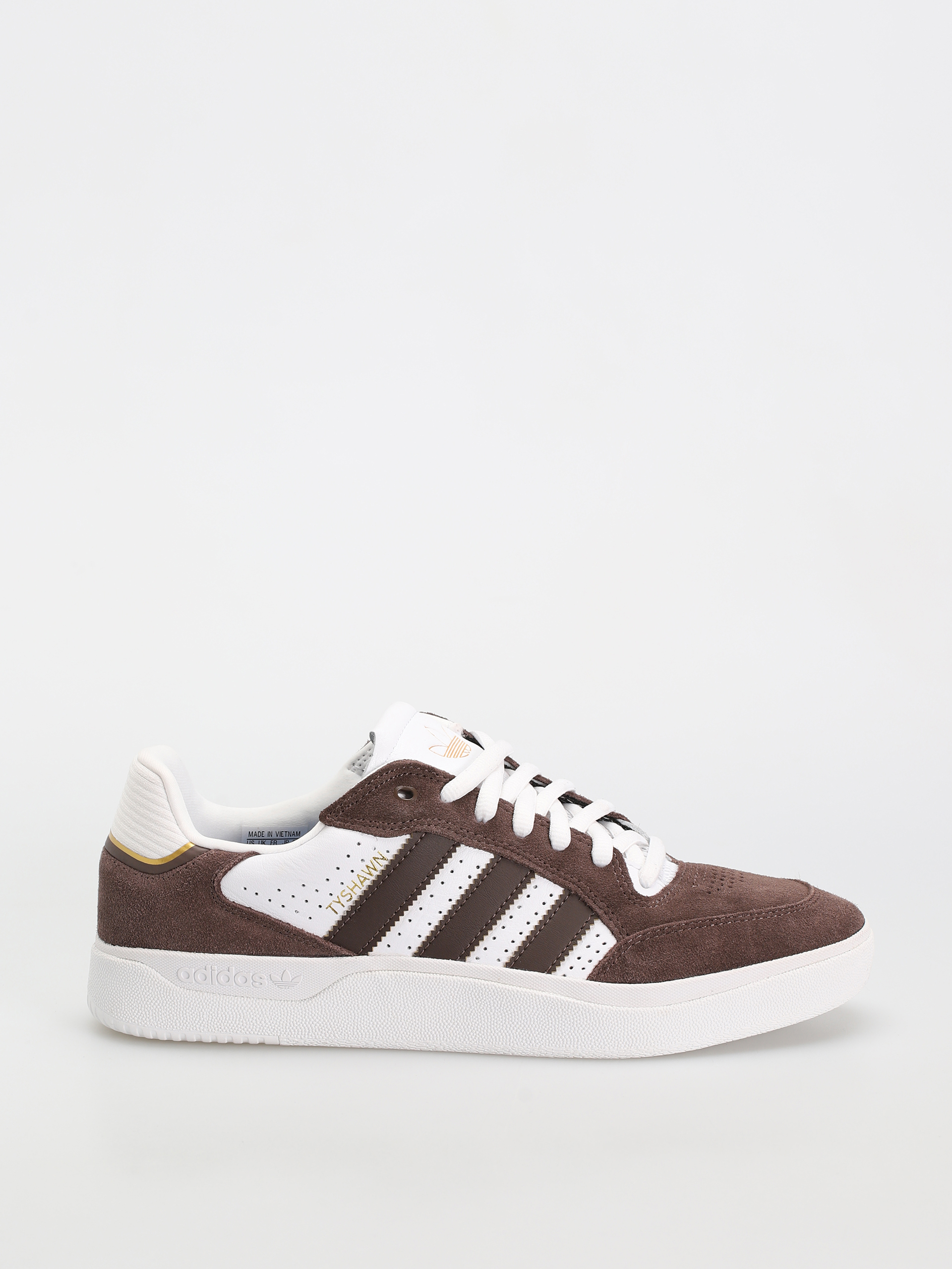 adidas Tyshawn Low Shoes (brown/ftwwht/goldmt)