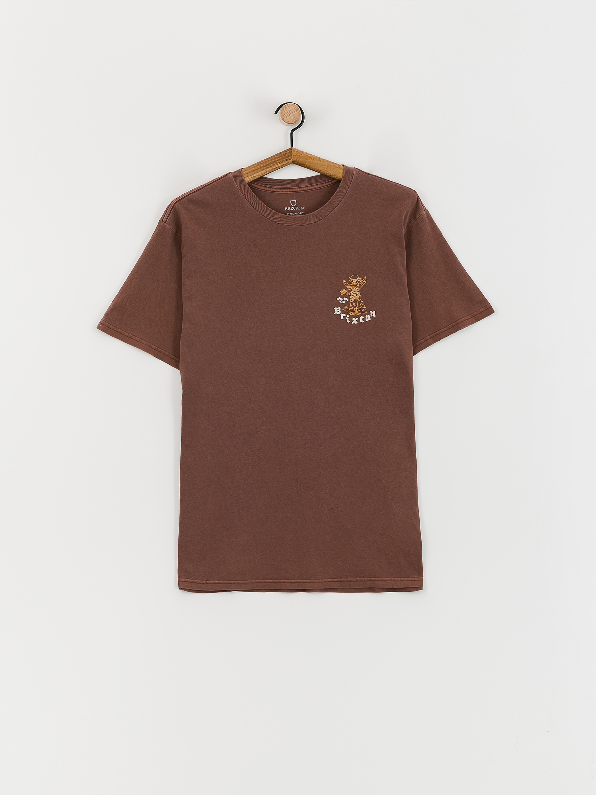 Brixton Oakwood Stt T-shirt (sepia worn wash)