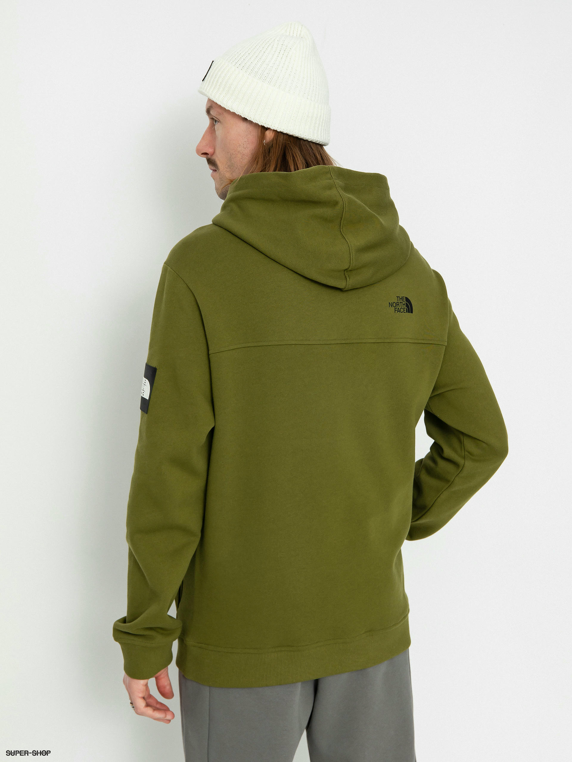 Olive north sale face hoodie