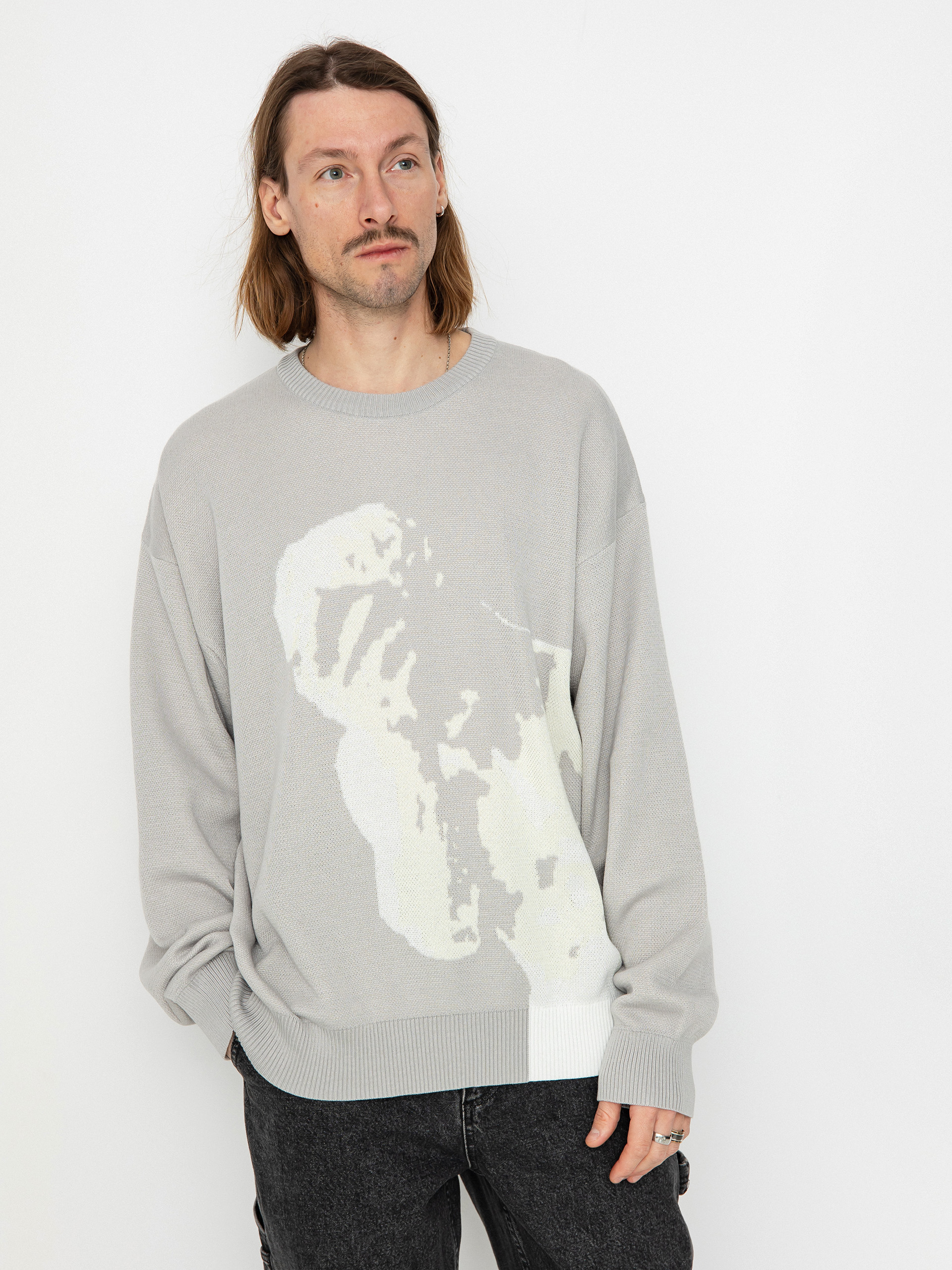 Nike SB GFX Knitted Sweater - grey (lt iron ore)
