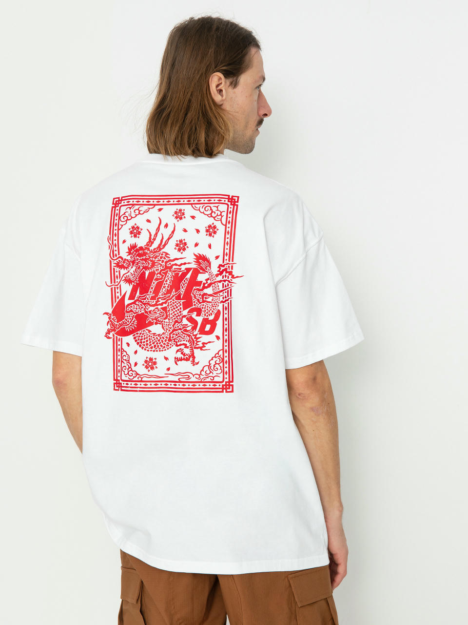 Nike SB M90 Dragon T-shirt (white/university red)