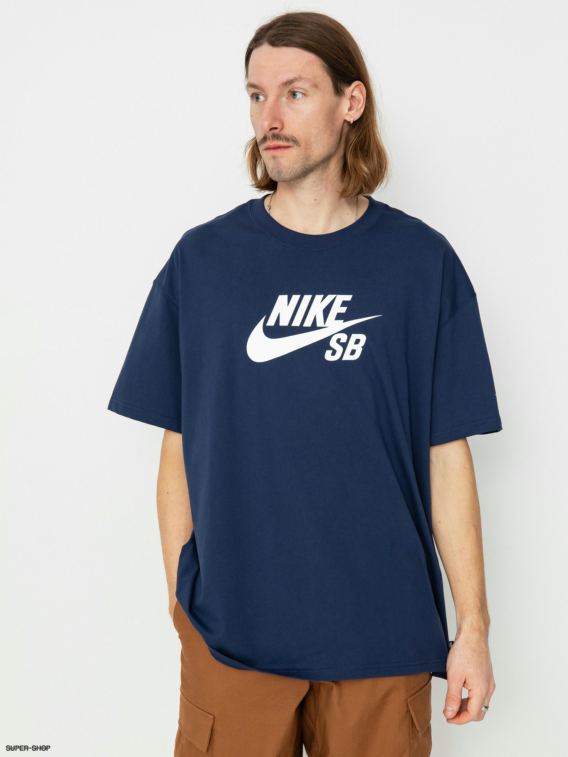 Nike shirt clearance navy blue