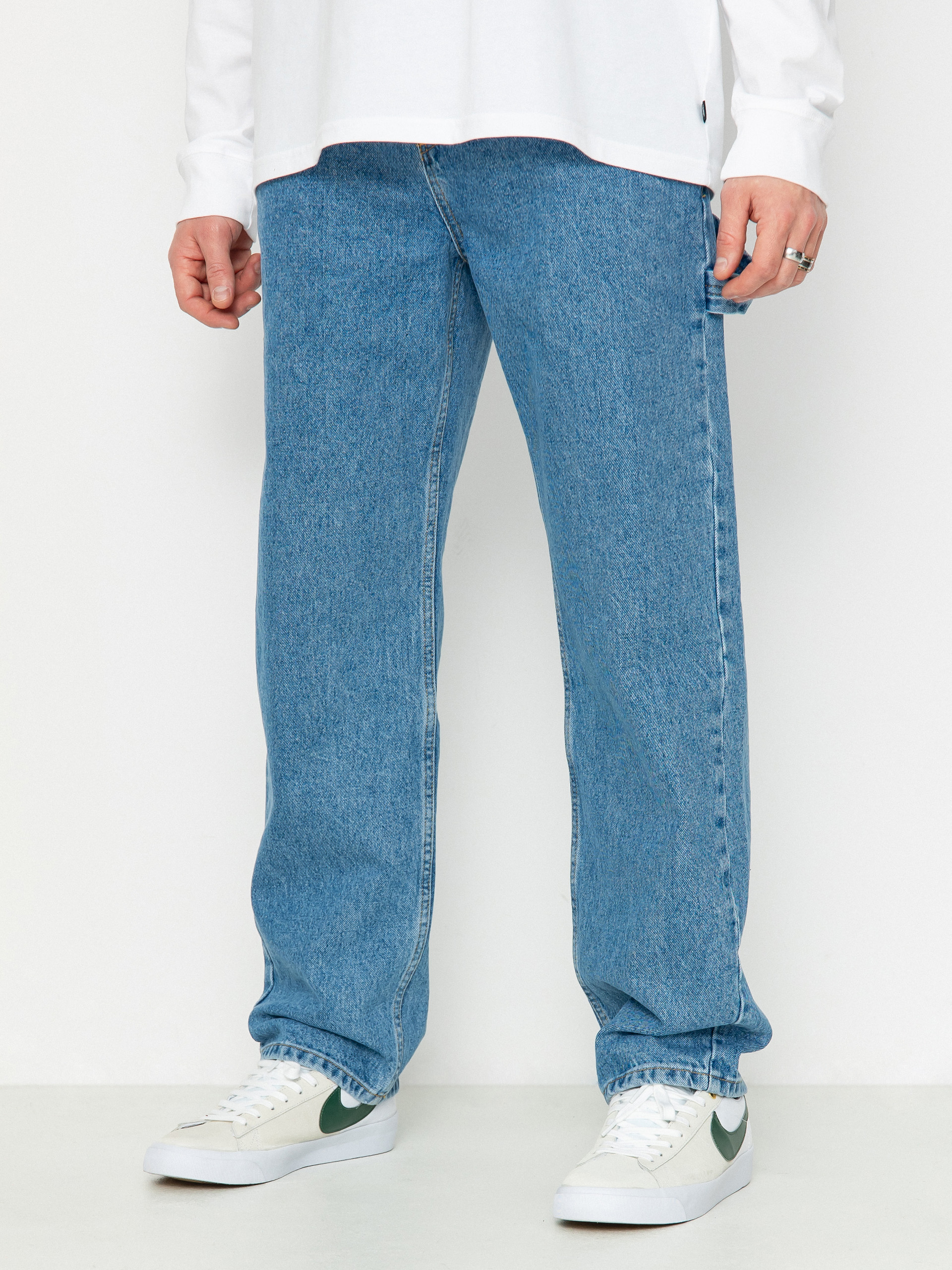 The National Skateboard Co Boreray Carpenter Jeans Hose (washed blue)