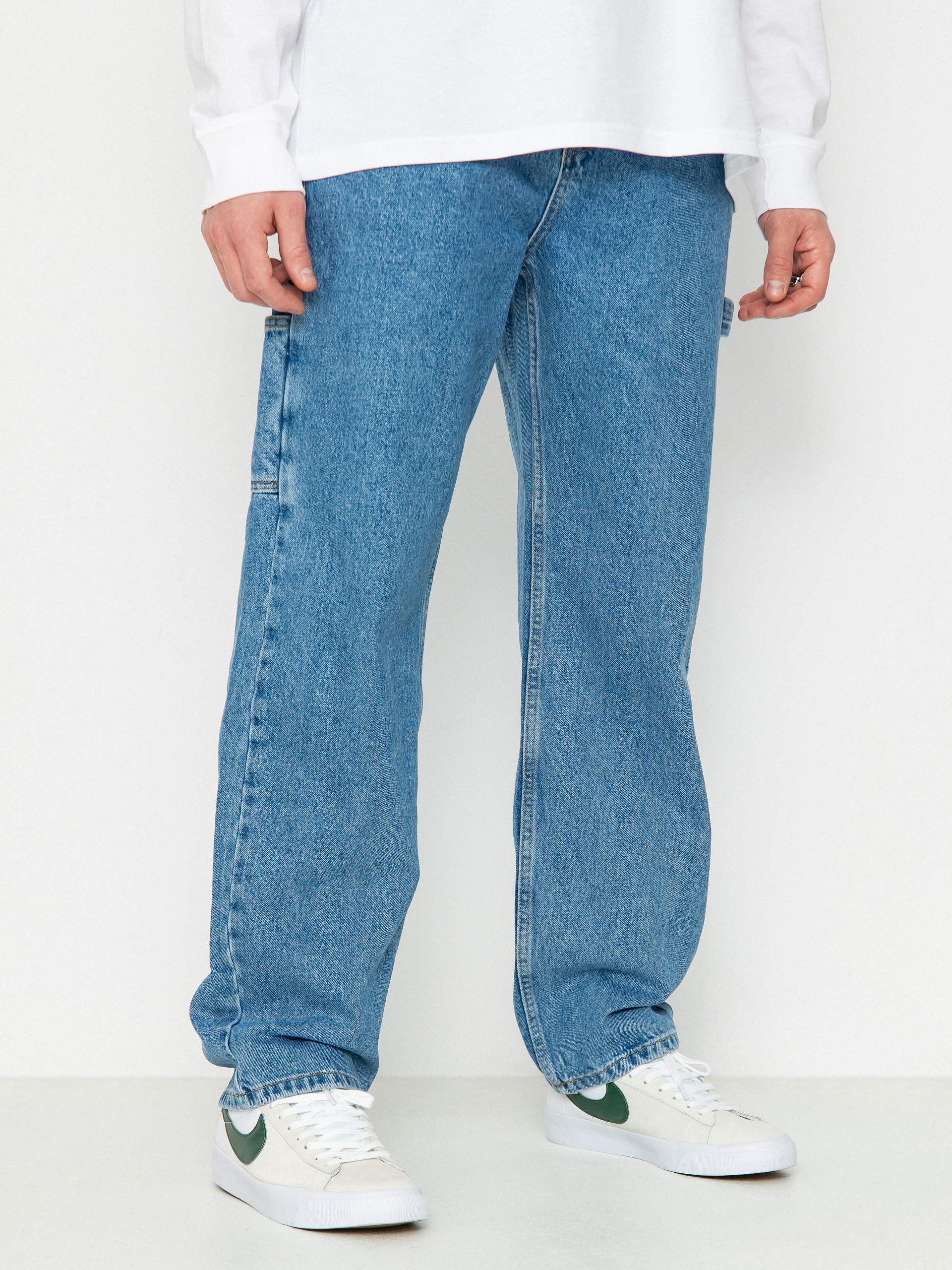 The National Skateboard Co Boreray Carpenter Jeans Hose (washed blue)