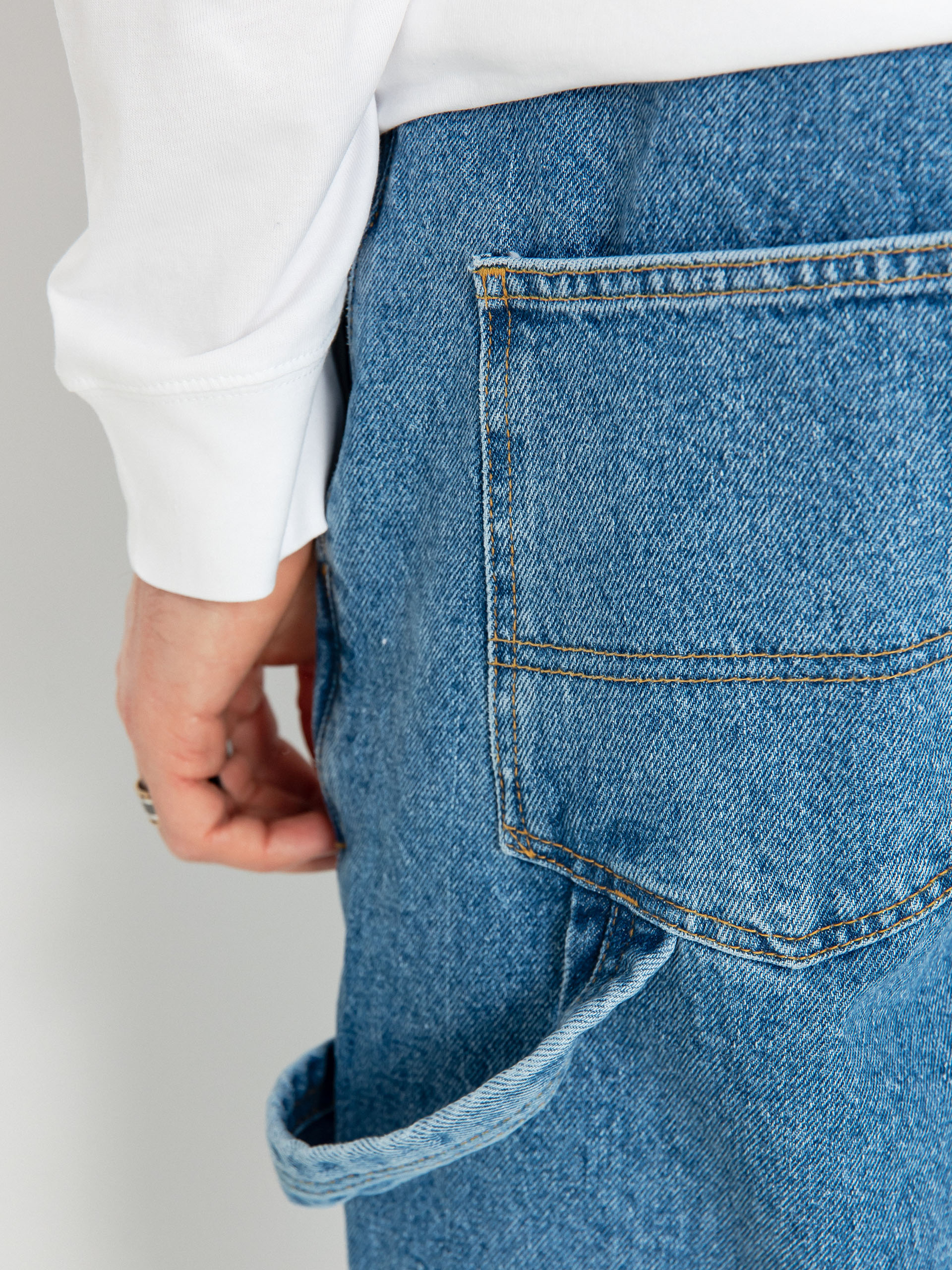 The National Skateboard Co Boreray Carpenter Jeans Hose (washed blue)