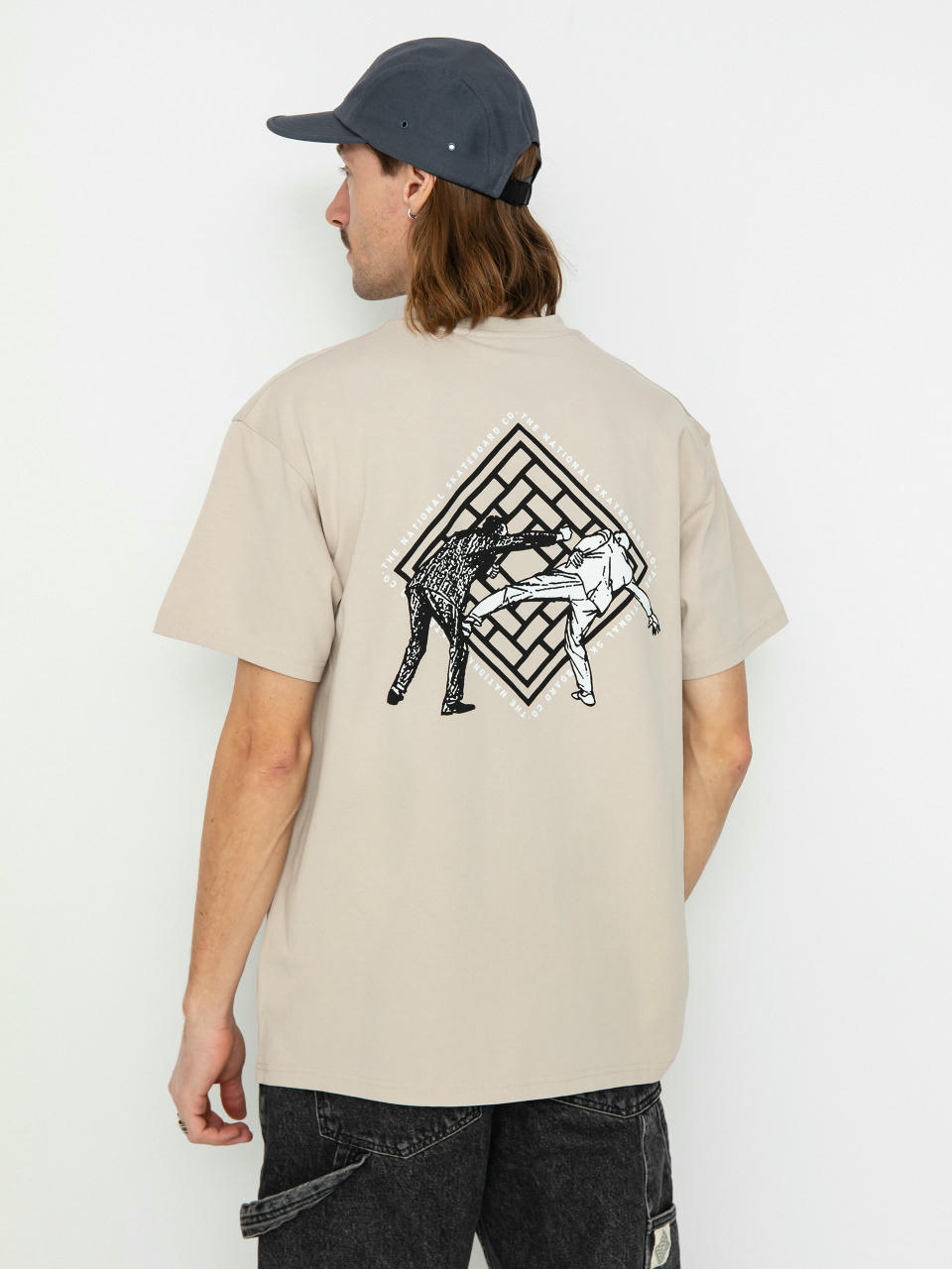 The National Skateboard Co Office Politics Logo T-Shirt (sand)