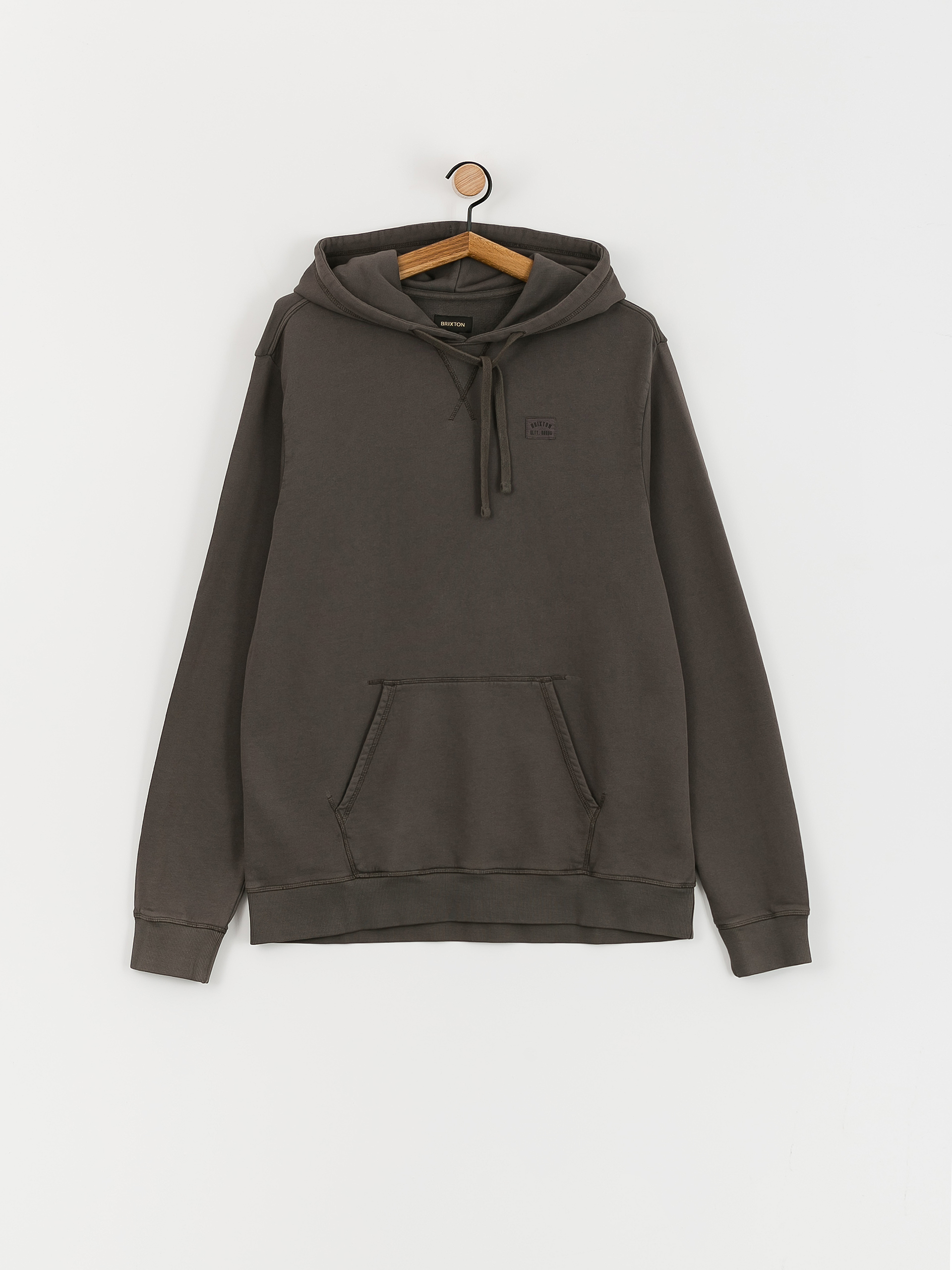 Brixton Vintage Reserve Cl Ft Hoodie (charcoal sol wash)