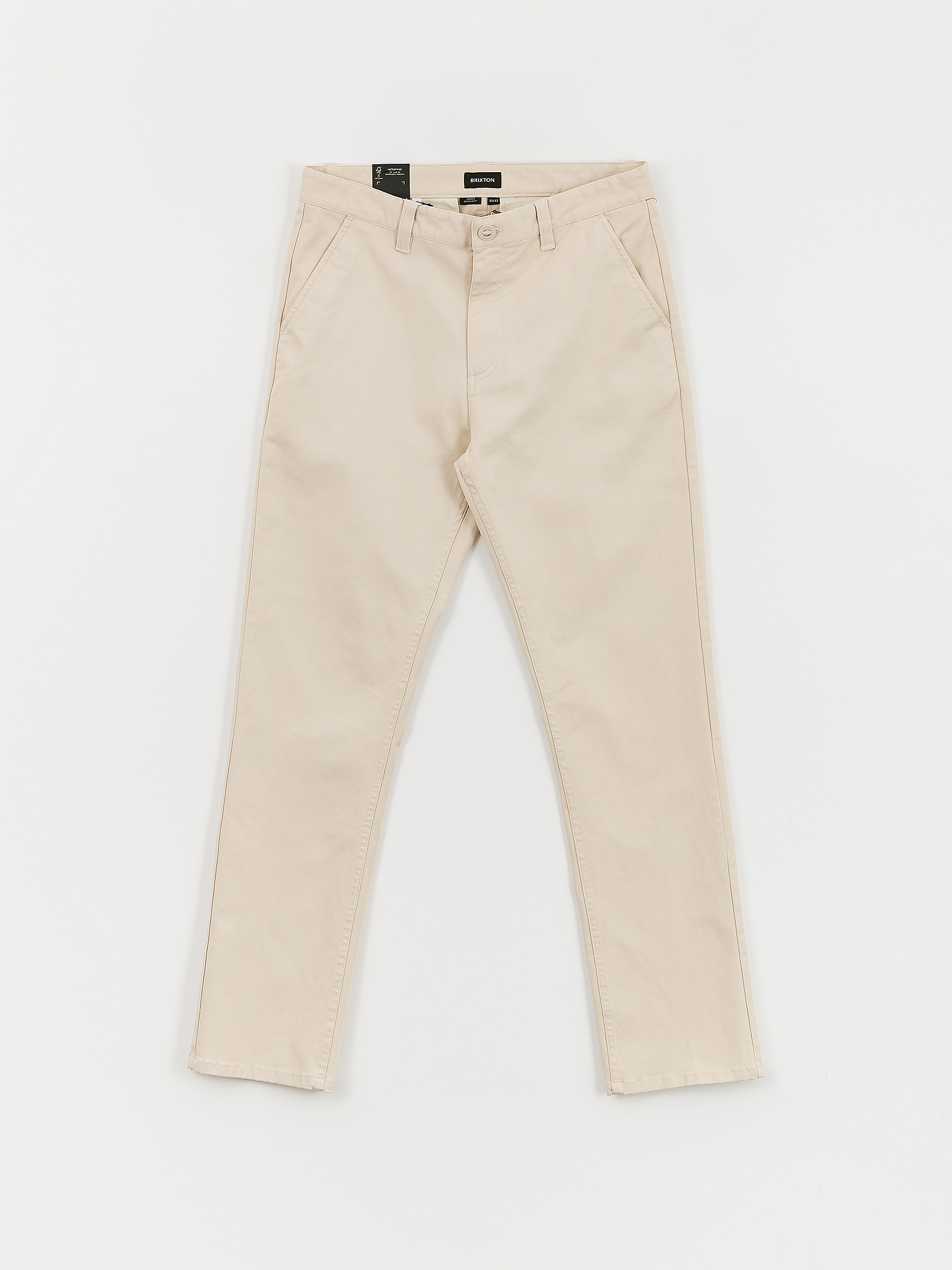 Brixton Choice Chino Regular Pants - white, beige (whitecap)
