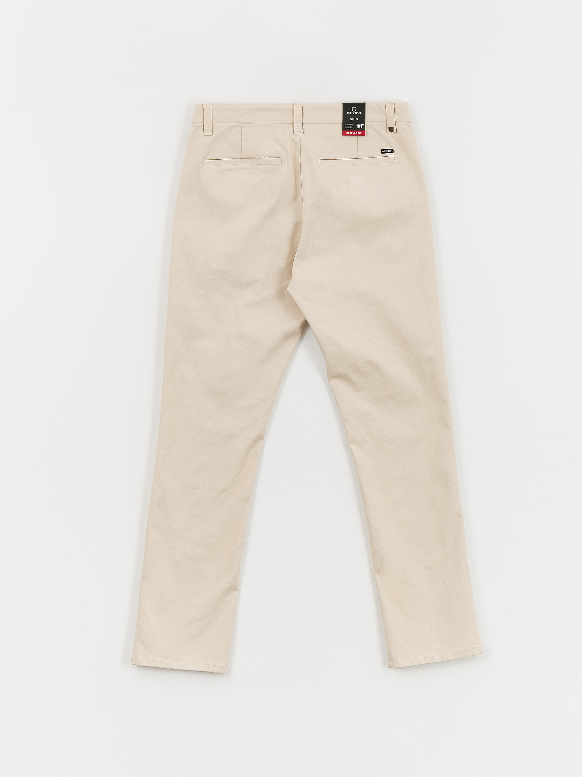 Brixton Choice Chino Regular Pants - white, beige (whitecap)