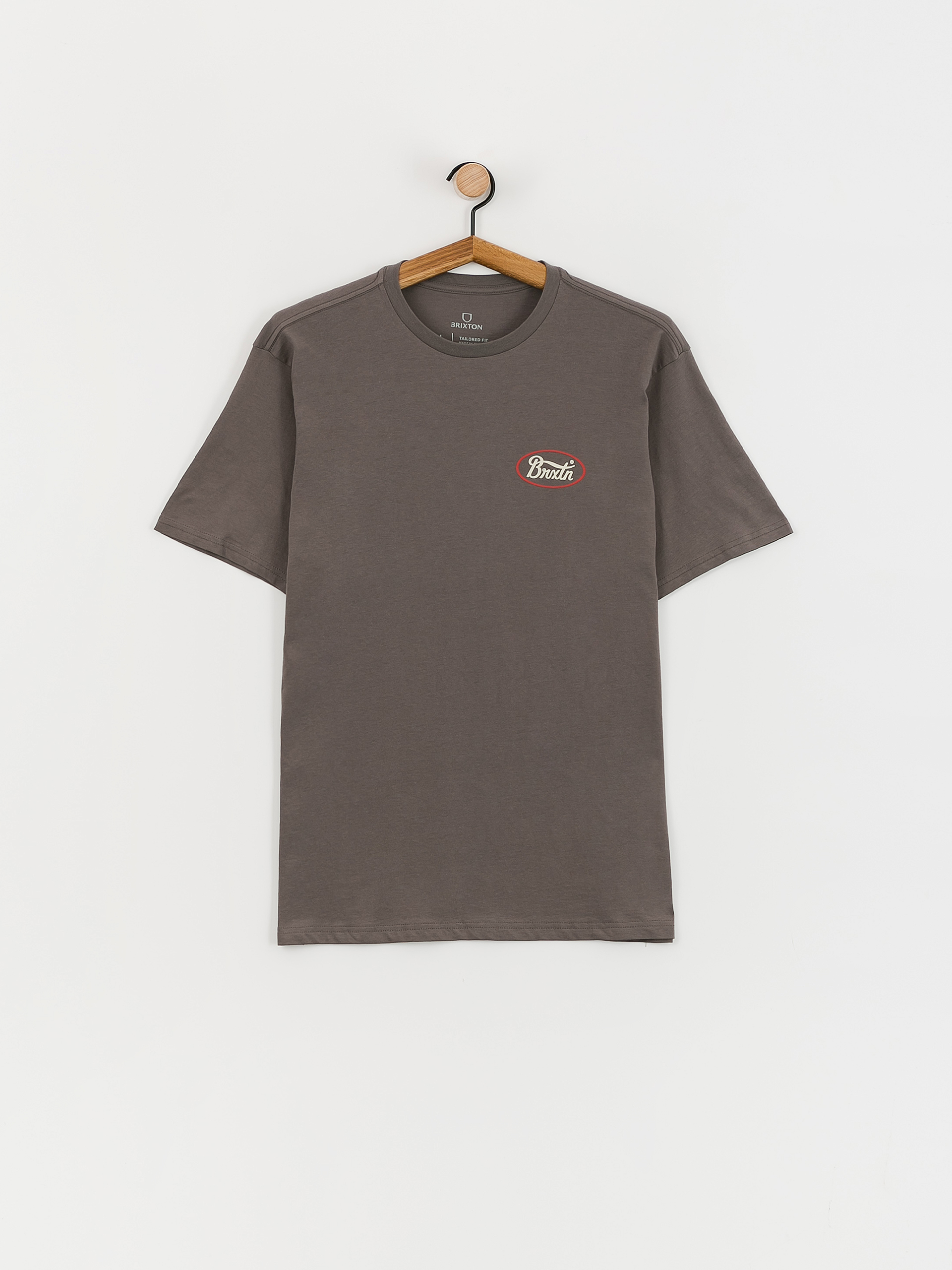 Brixton Parsons Tlrt T-shirt (charcoal/casa red/whitecap)