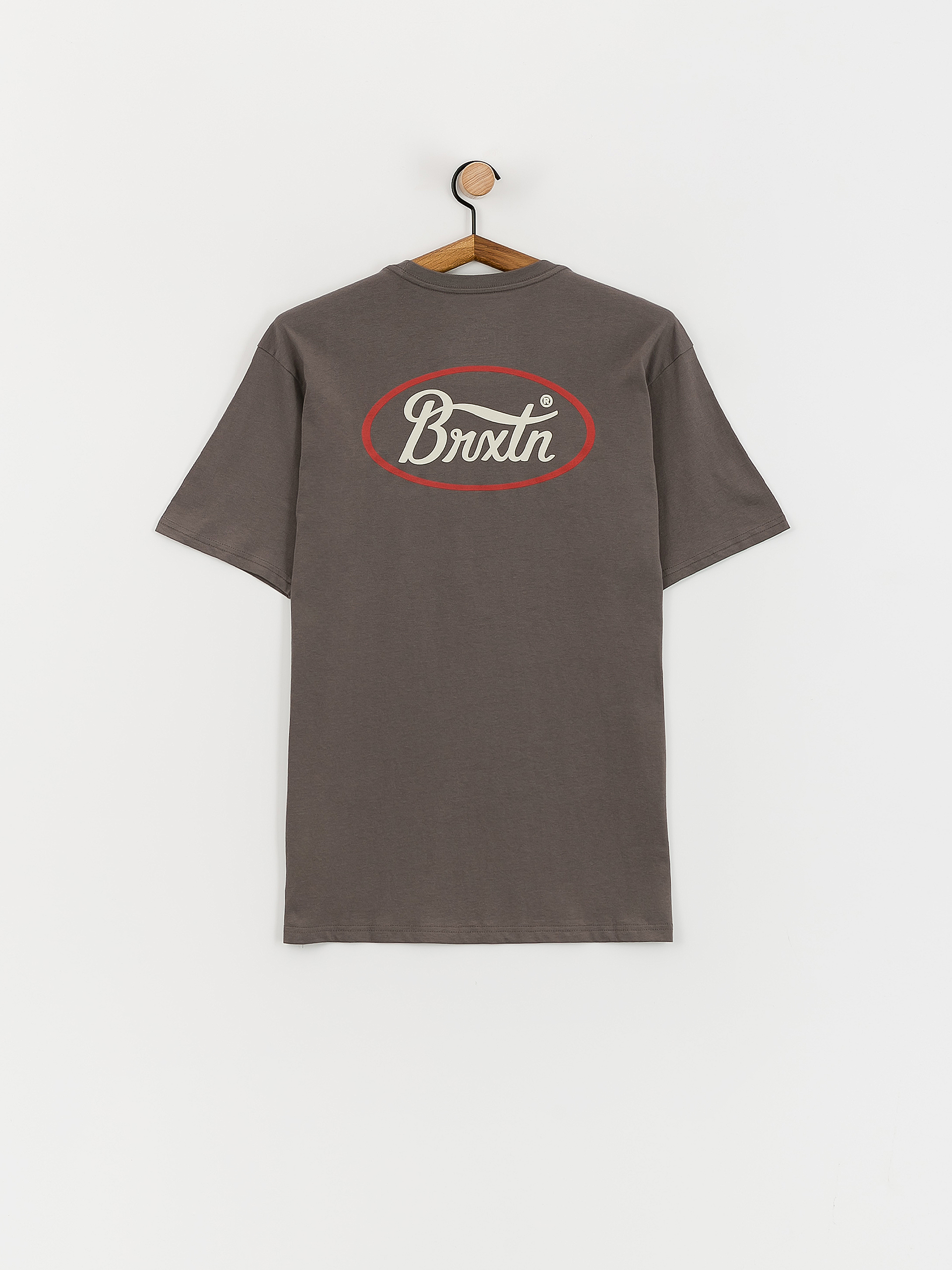 Brixton Parsons Tlrt T-shirt (charcoal/casa red/whitecap)