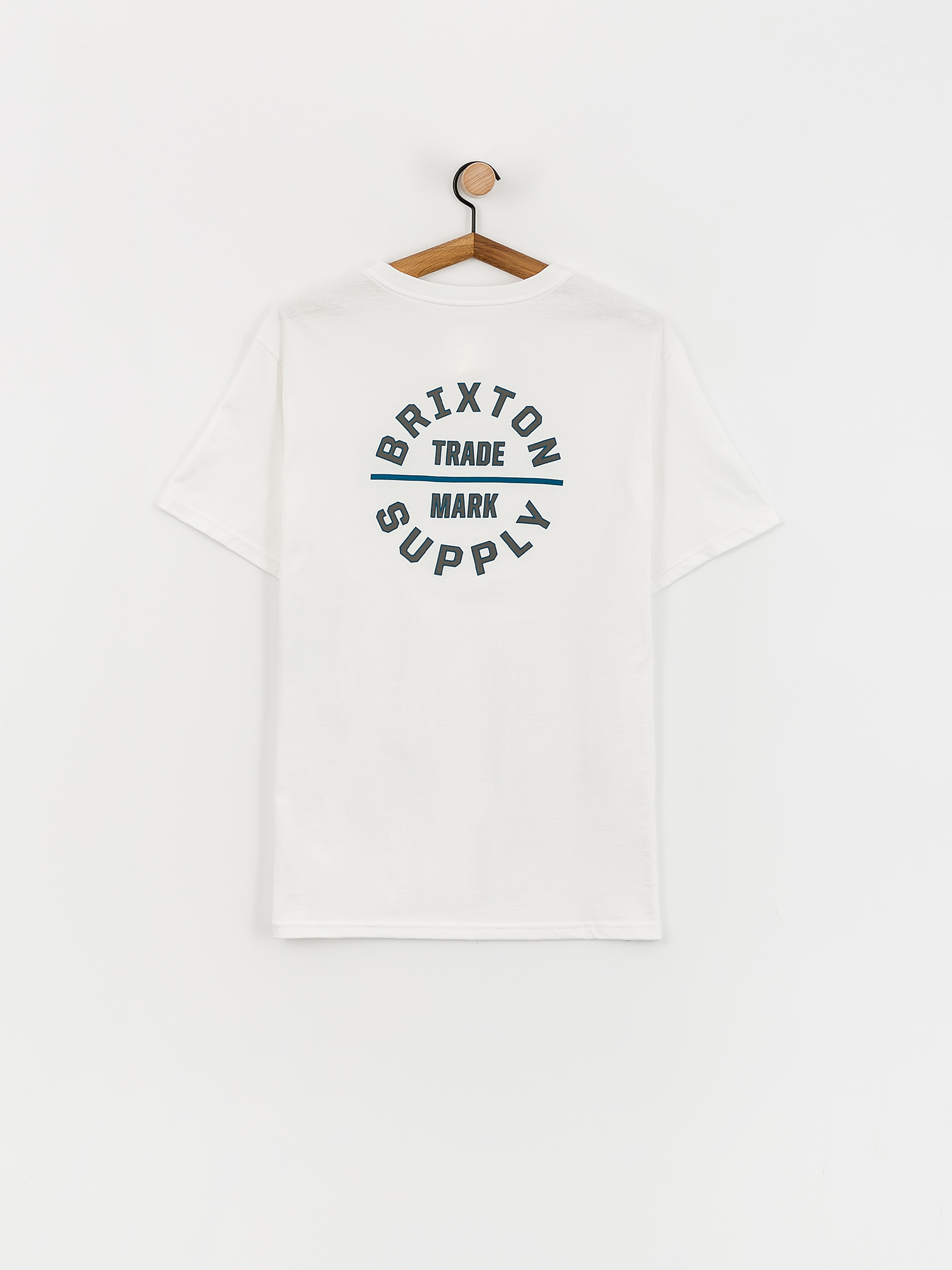Brixton Oath V Stt T-shirt (white/chinois green/blue danub)