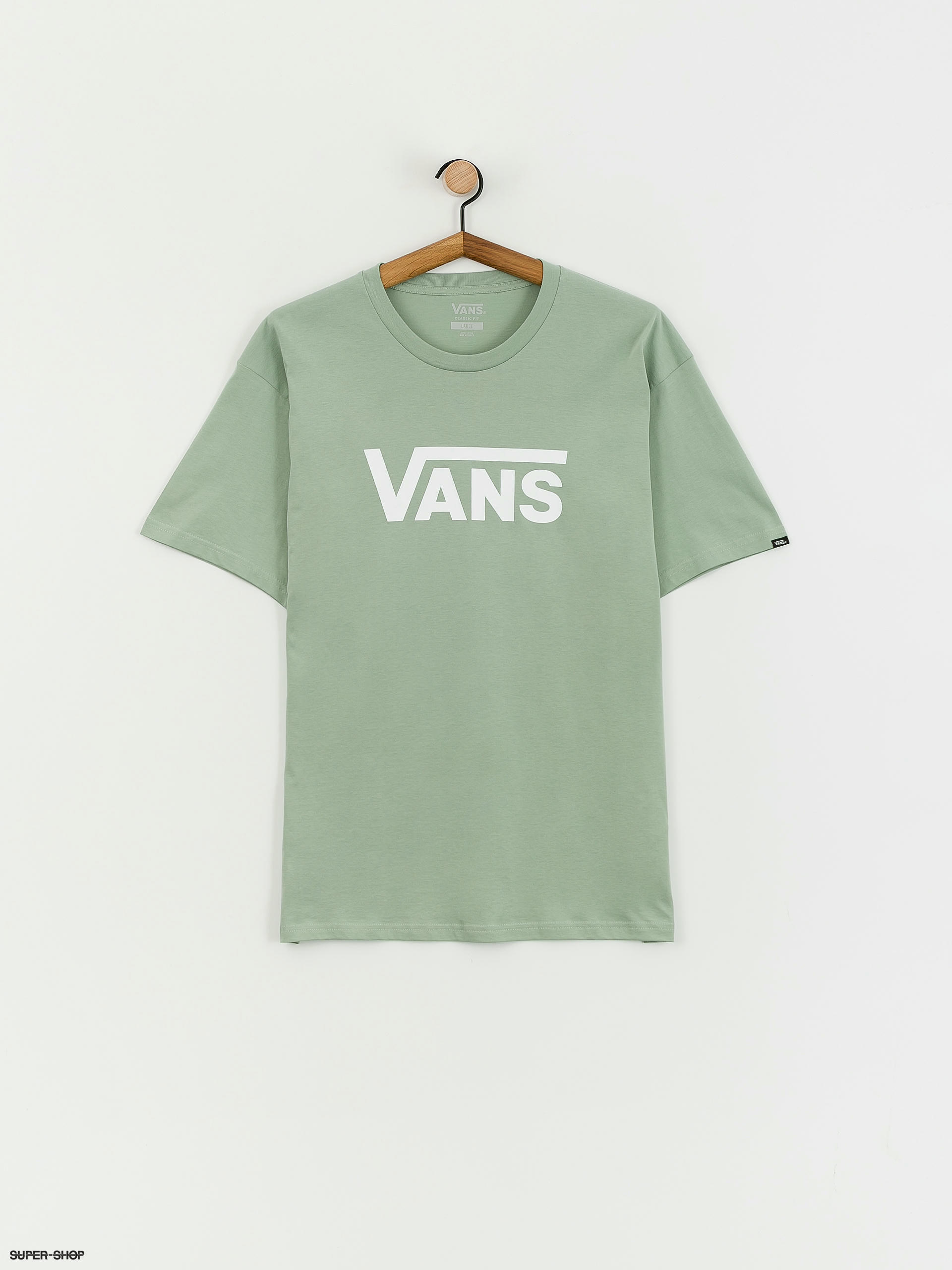 Vans classic logo shop t-shirt in green