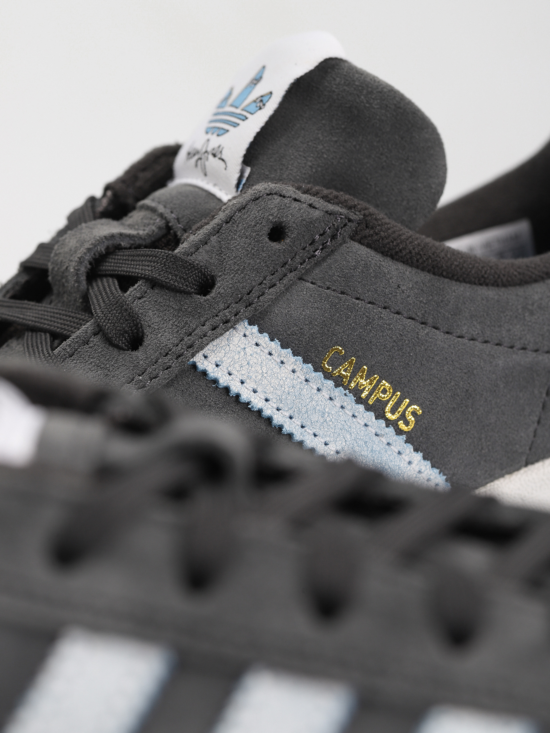 adidas X Henry Campus ADV Schuhe (carbon/ftwwht/ltblue)