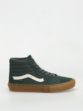 Vans Skate Sk8 Hi Shoes (dark green/gum)