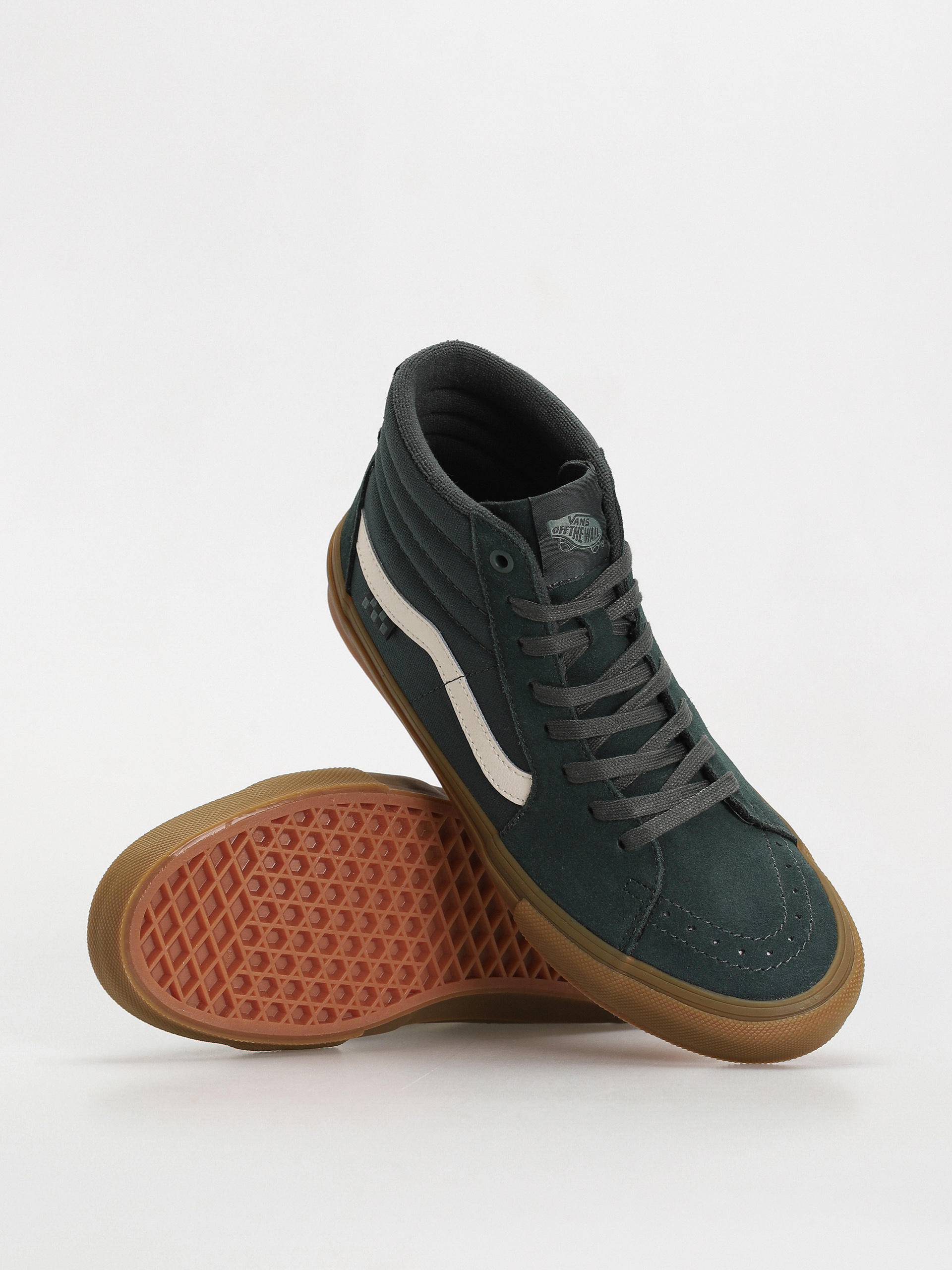 Vans Skate Sk8 Hi Schuhe (dark green/gum)